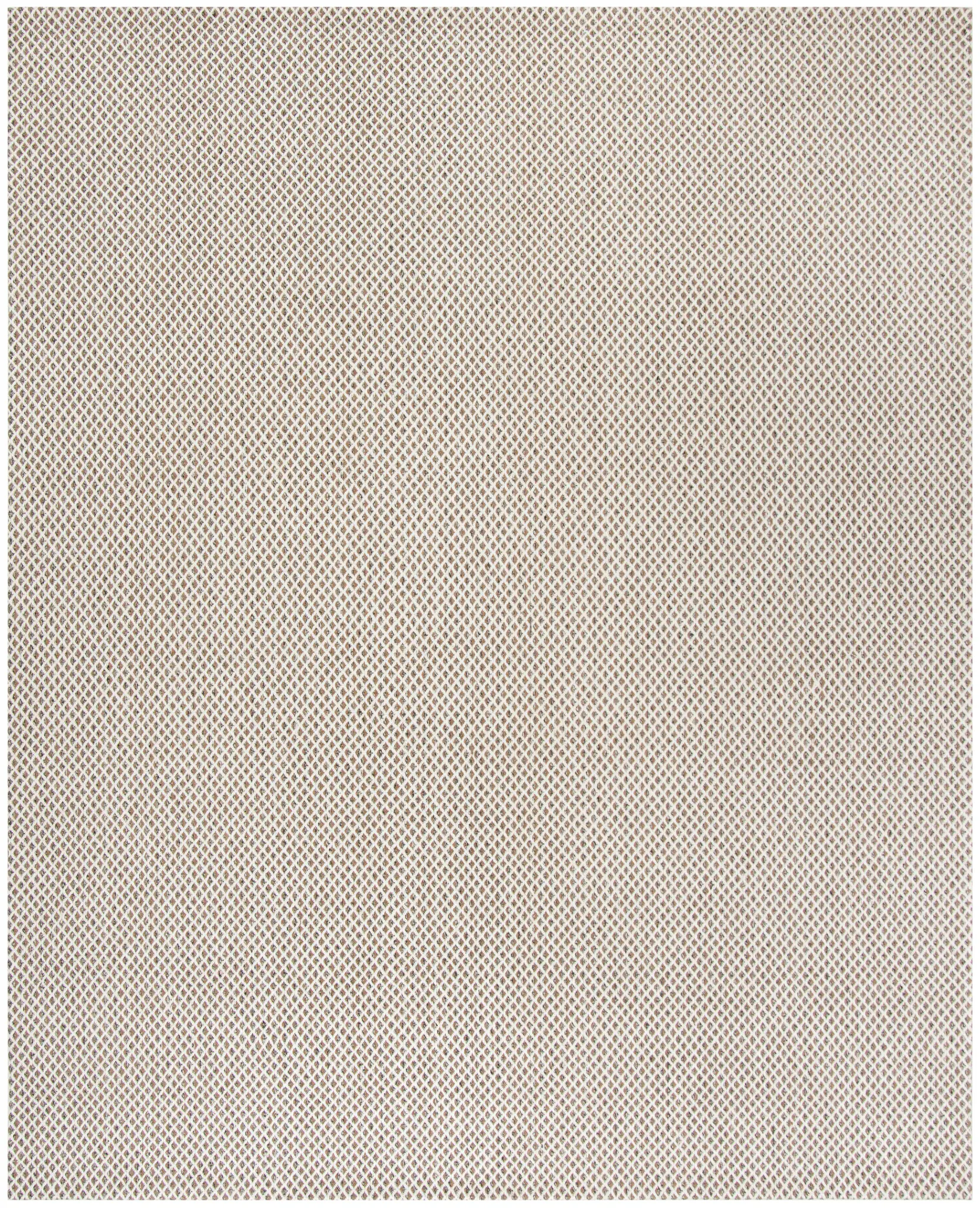Wilton Diamond Grid Hand-Hooked Wool Blend Rug