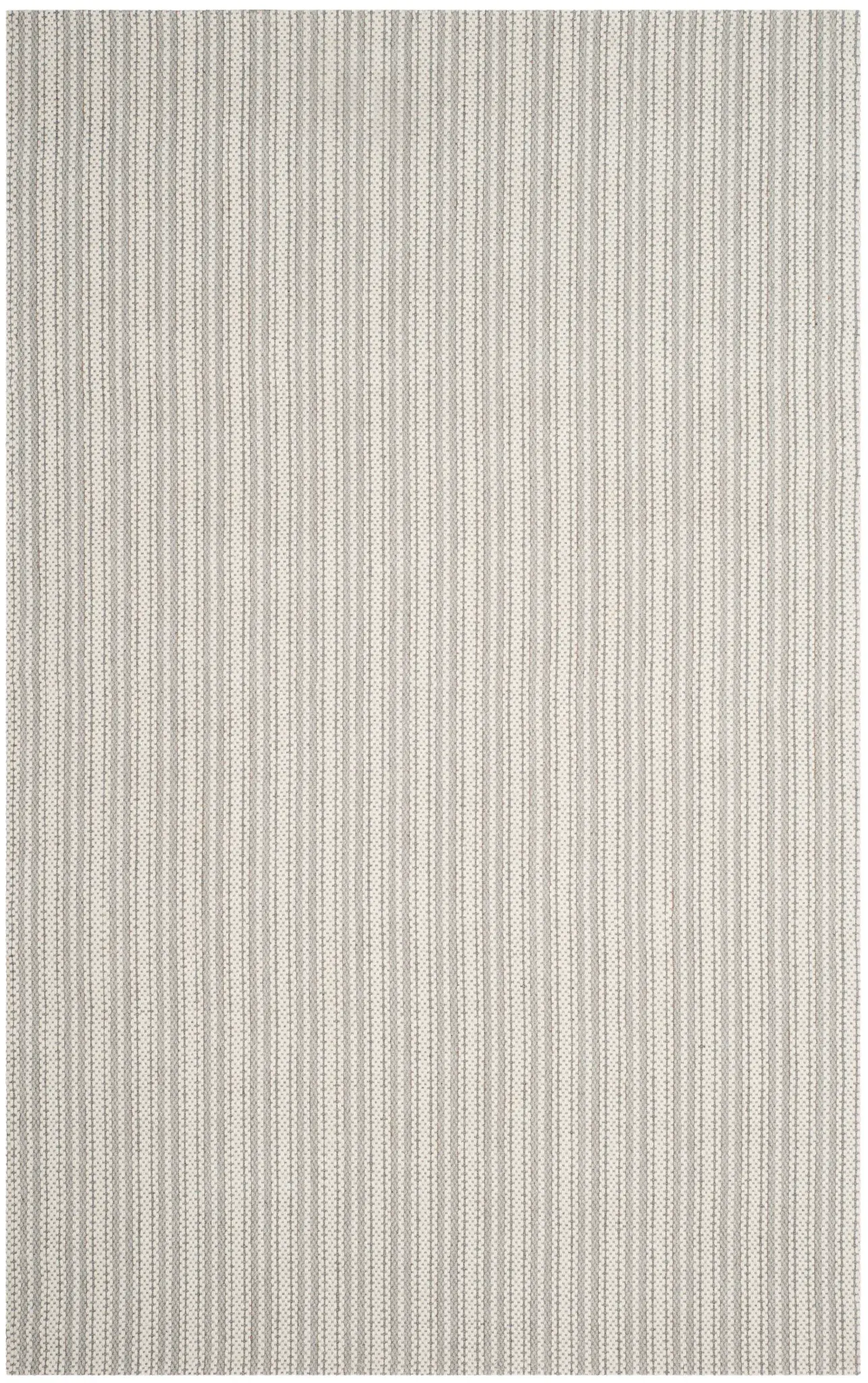 Wilton Striped Hand-Hooked Wool Blend Rug