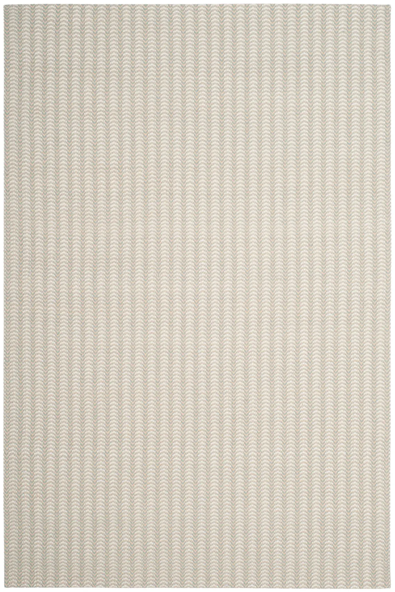 Wilton Chevron Hand-Hooked Wool Blend Rug
