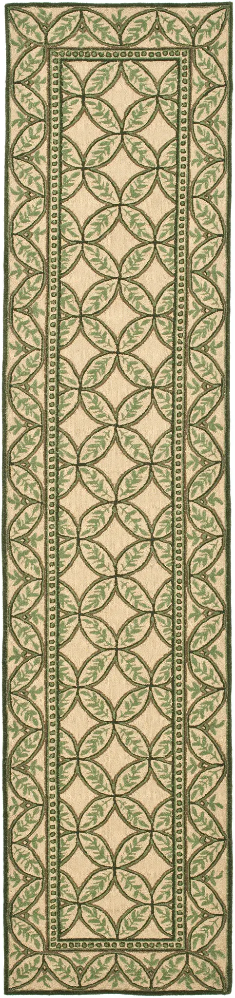 Wilton Leaf Trellis Hand-Tufted Wool Rug