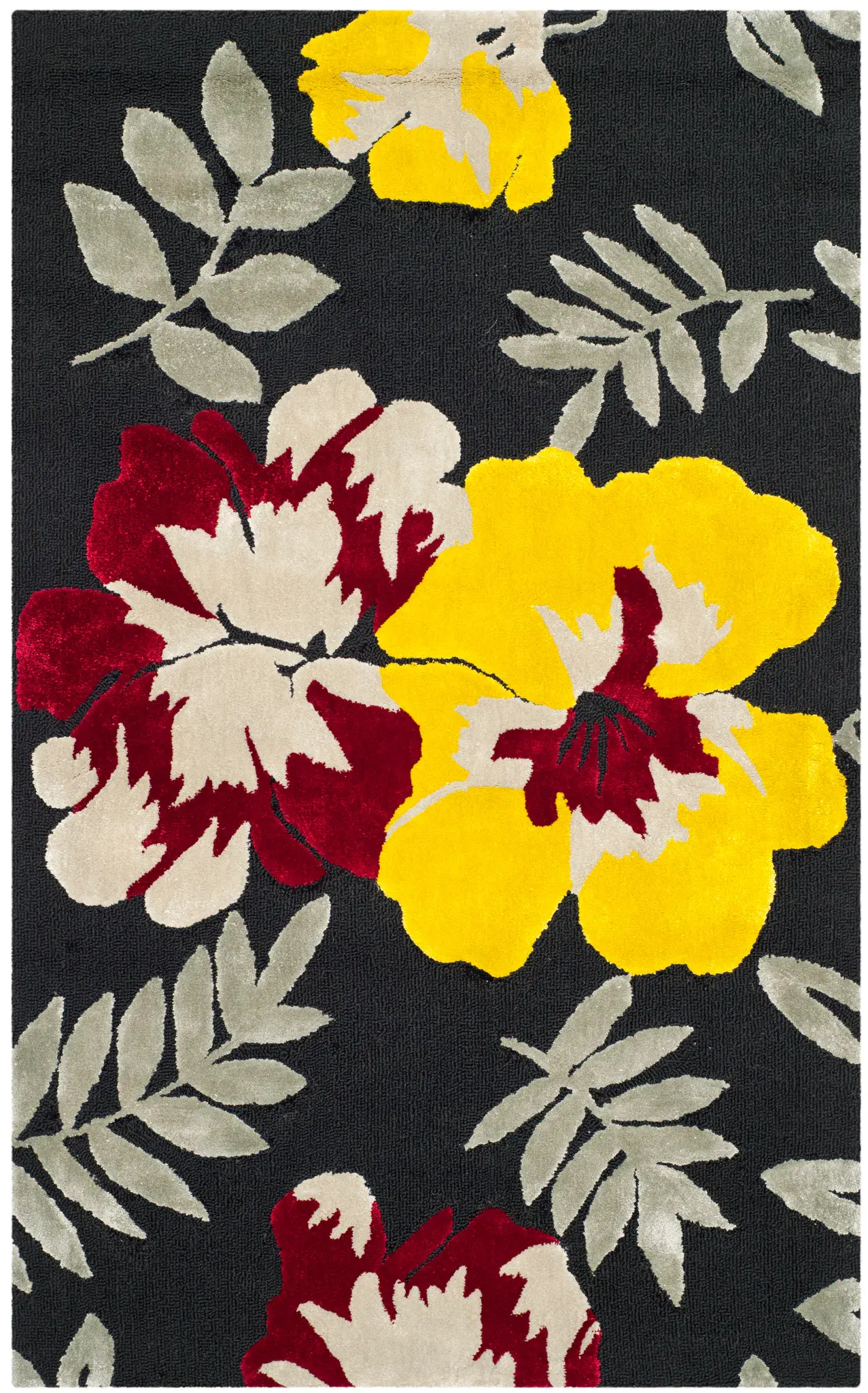 Wilton Floral Hand-Tufted Wool Rug