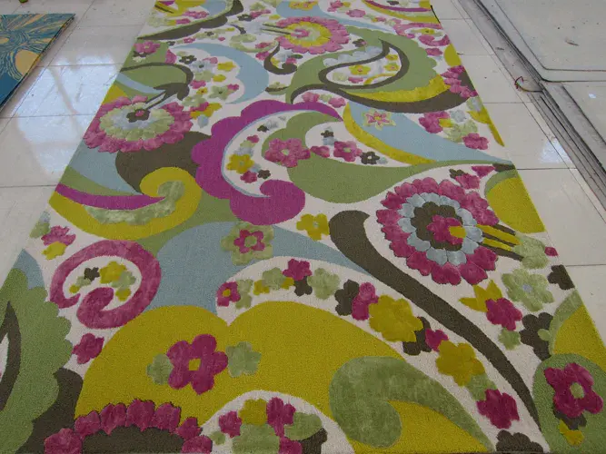 Wilton Paisley Floral Hand-Tufted Rug
