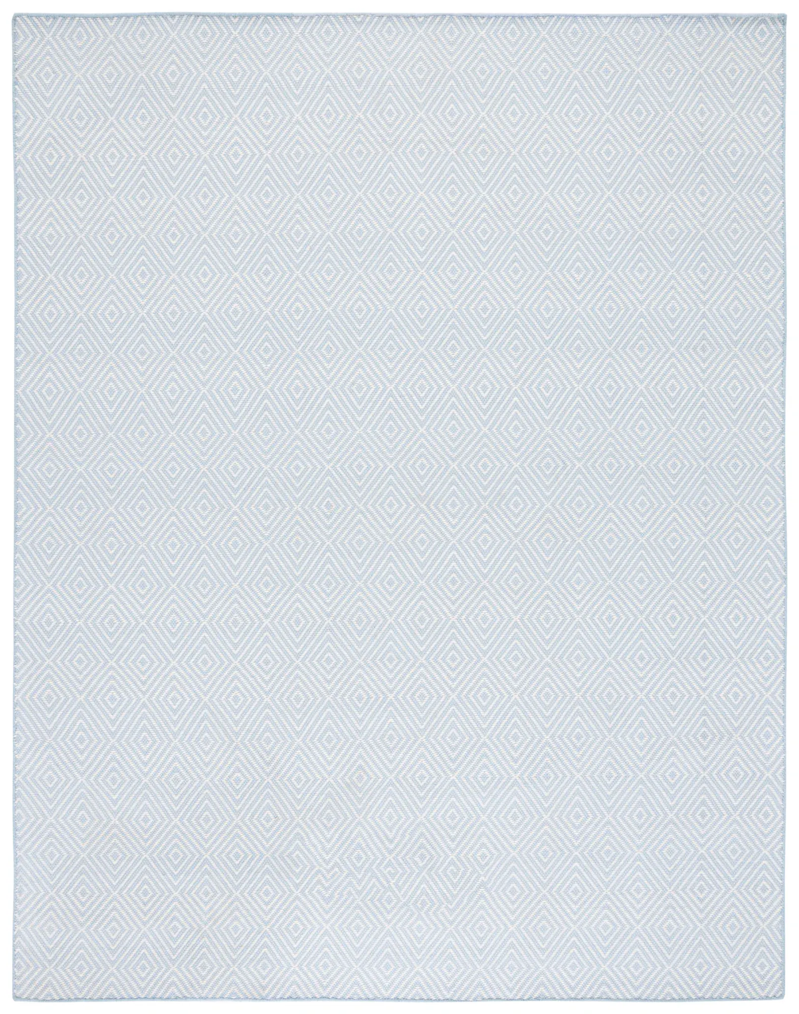 Wilton Nested Diamond Hand-Hooked Wool Rug