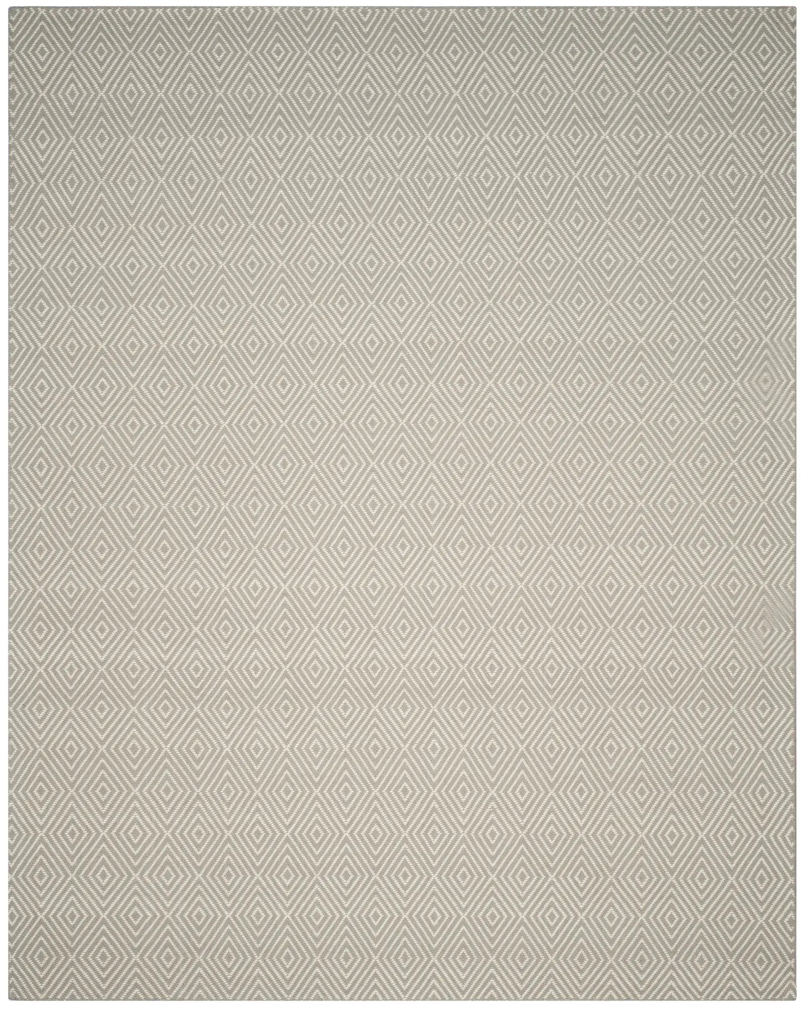 Wilton Nested Diamond Hand-Hooked Wool Rug