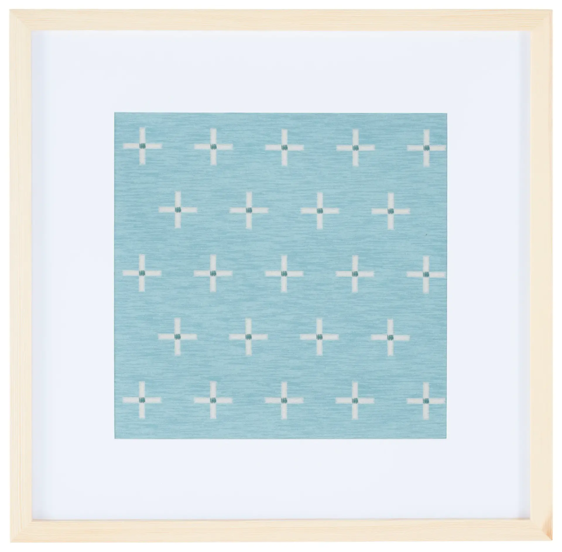 Suzette 18X18 Framed Textile Art
