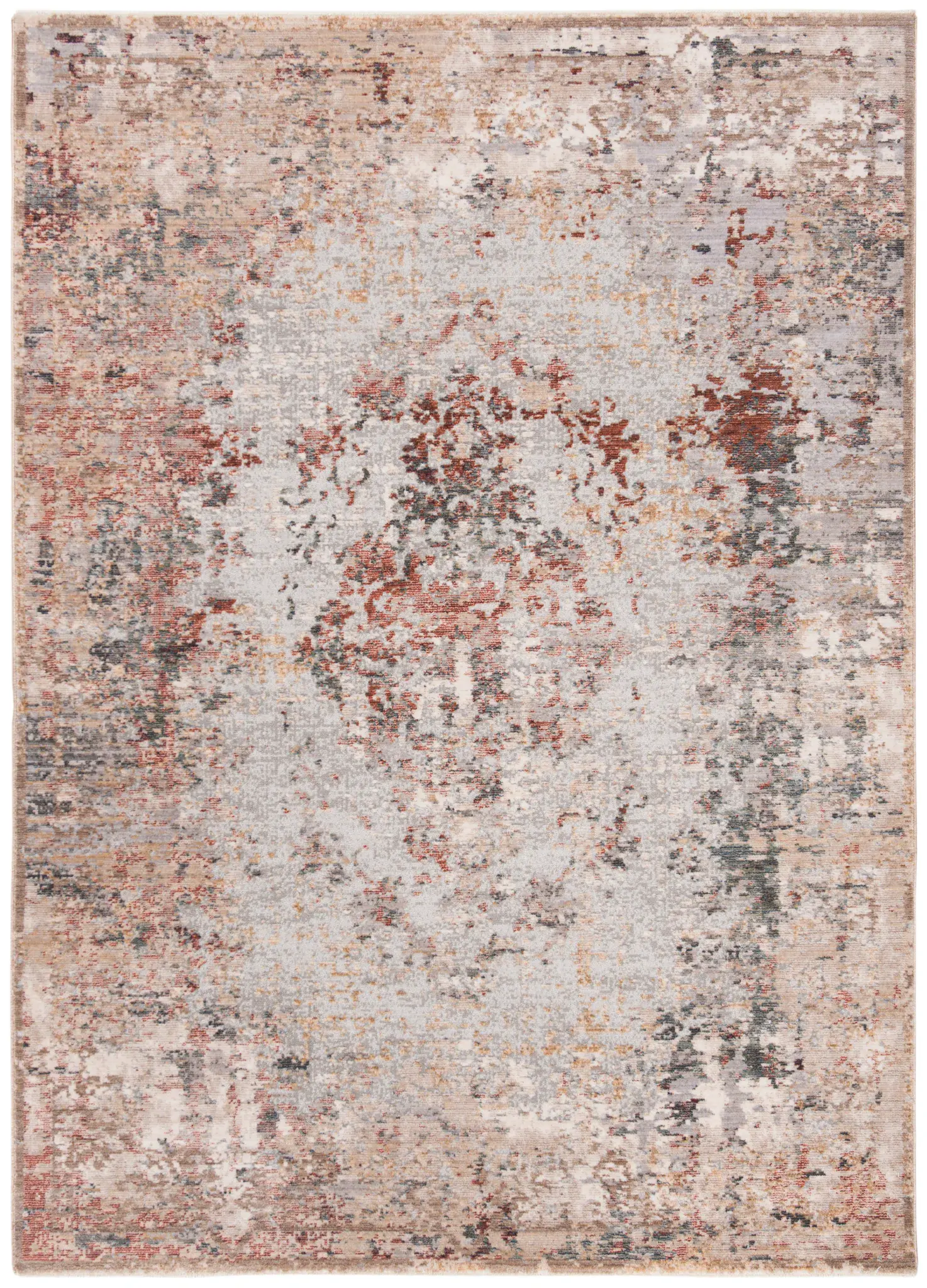 Winston Distressed Faded Medallion Rug