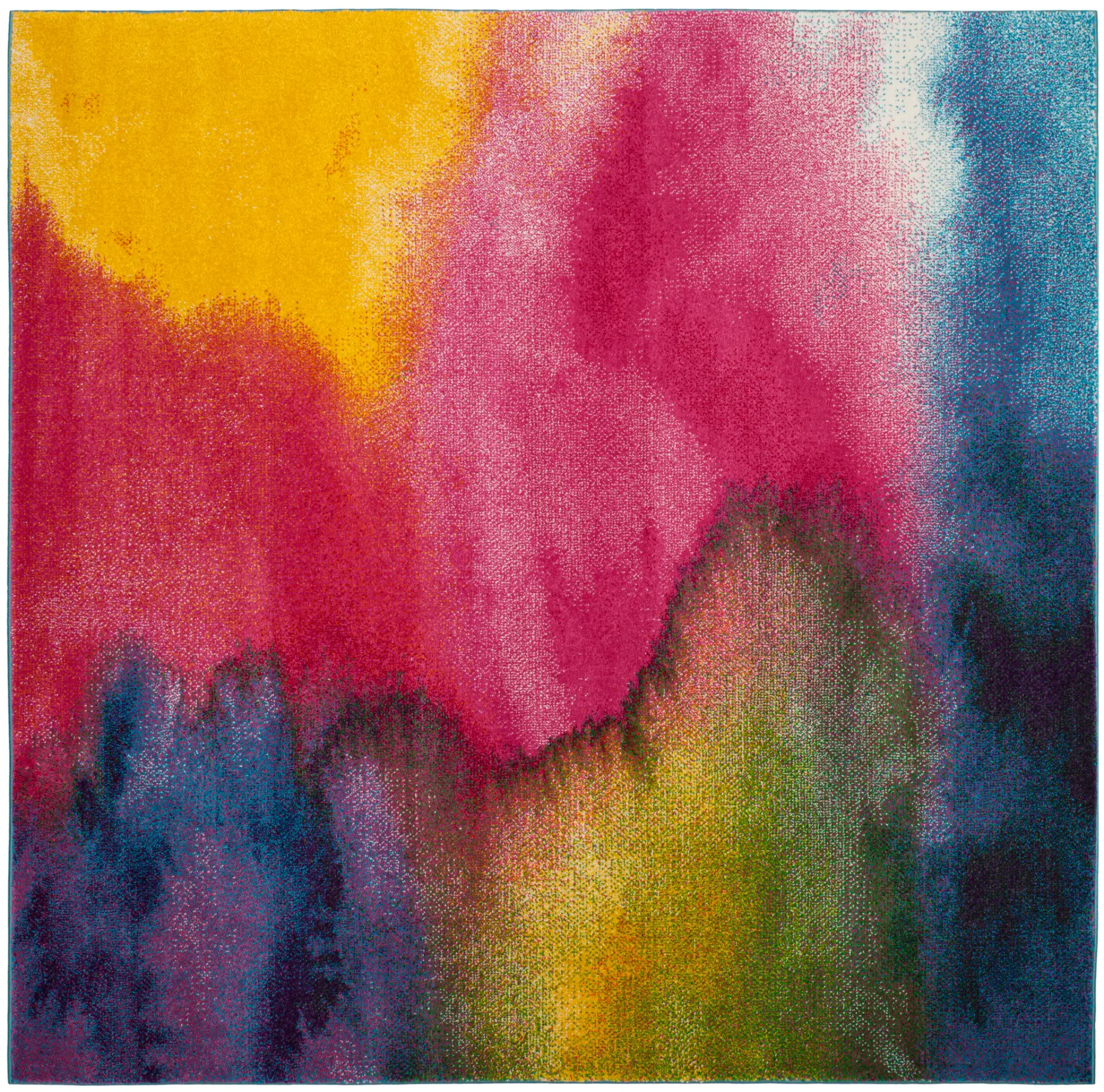Watercolor Abstract Wash Rug