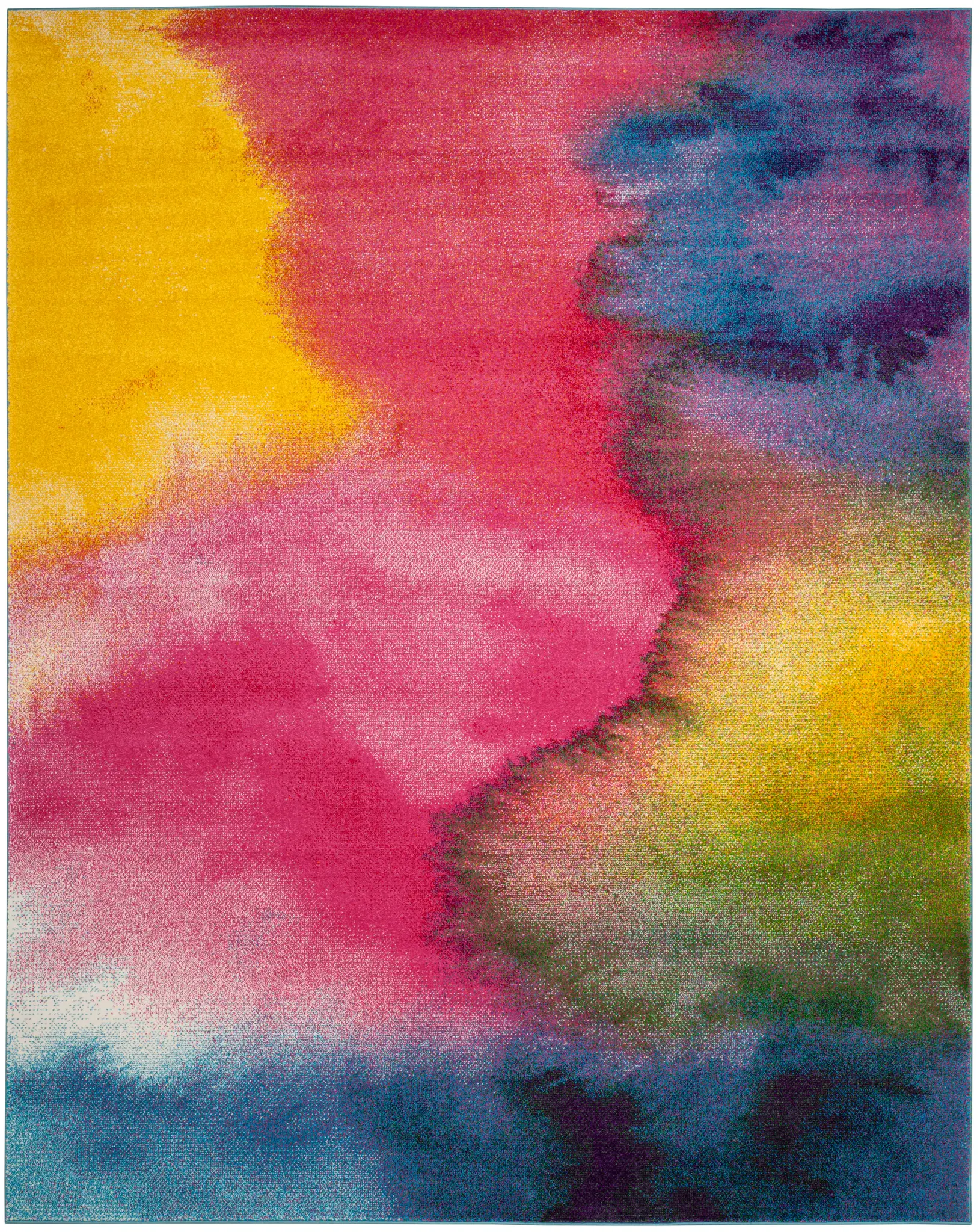 Watercolor Abstract Wash Rug