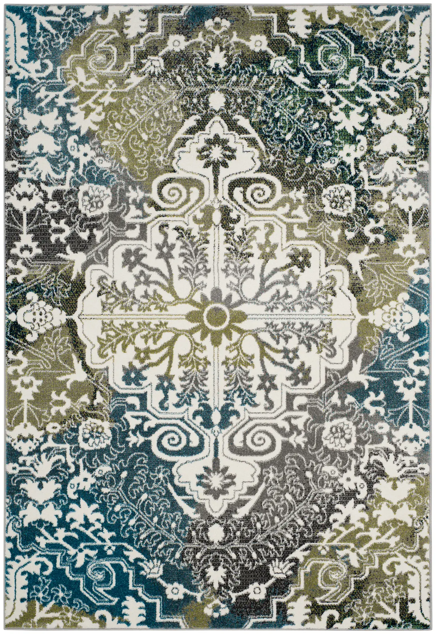 Watercolor Medallion Rug