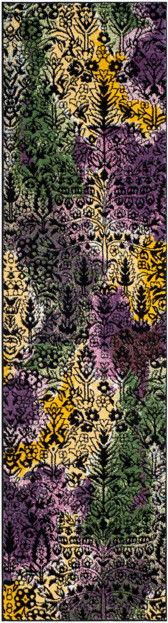 Watercolor Abstract Floral Rug