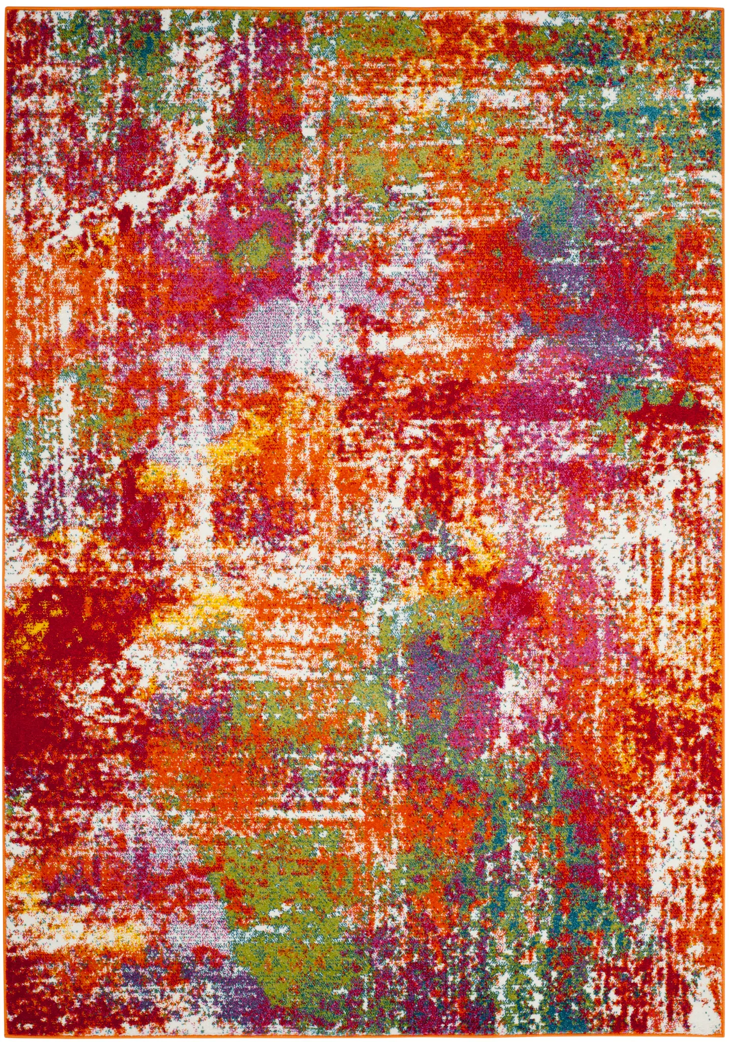 Watercolor Distressed Abstract Rug