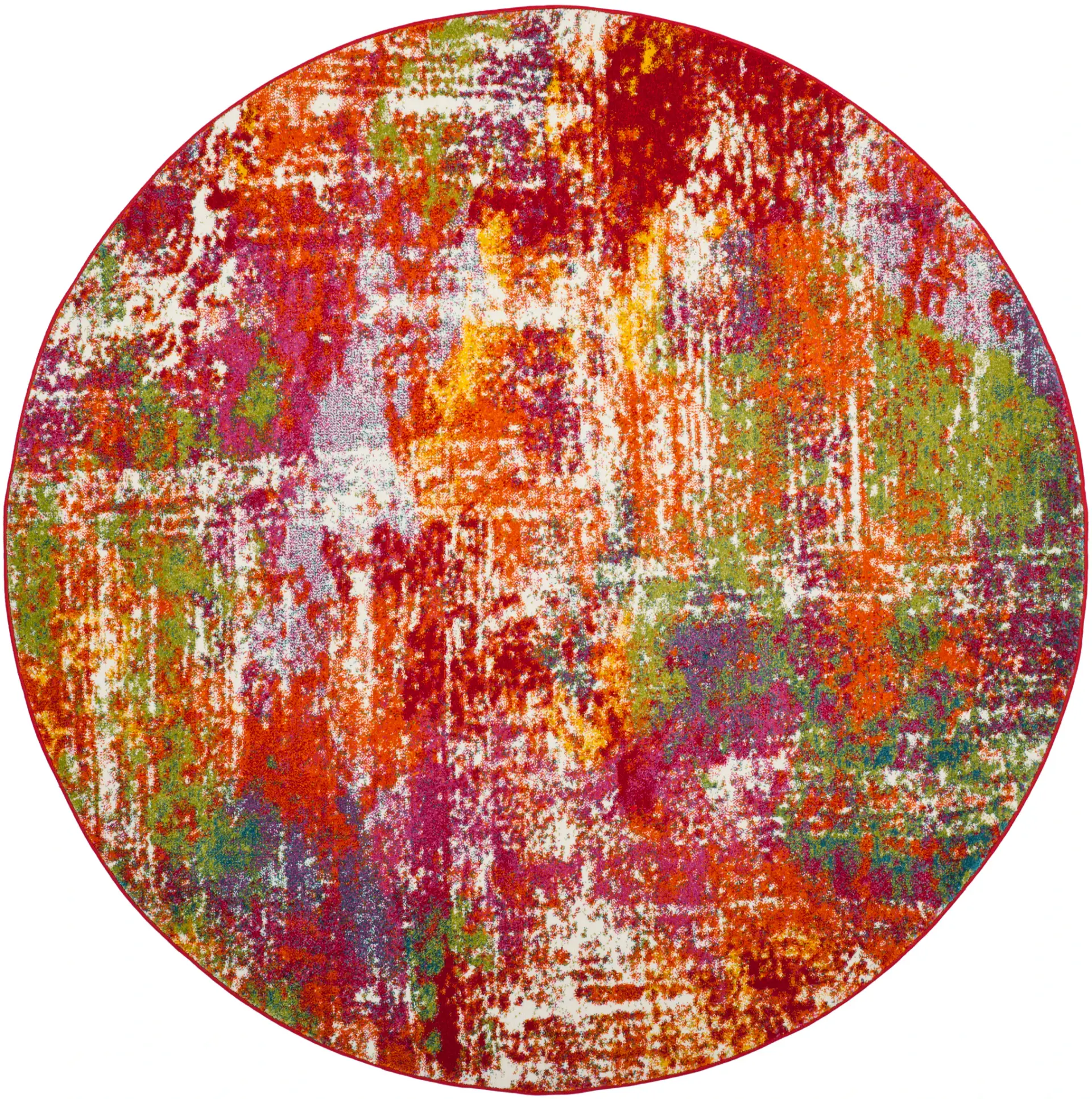 Watercolor Distressed Abstract Rug