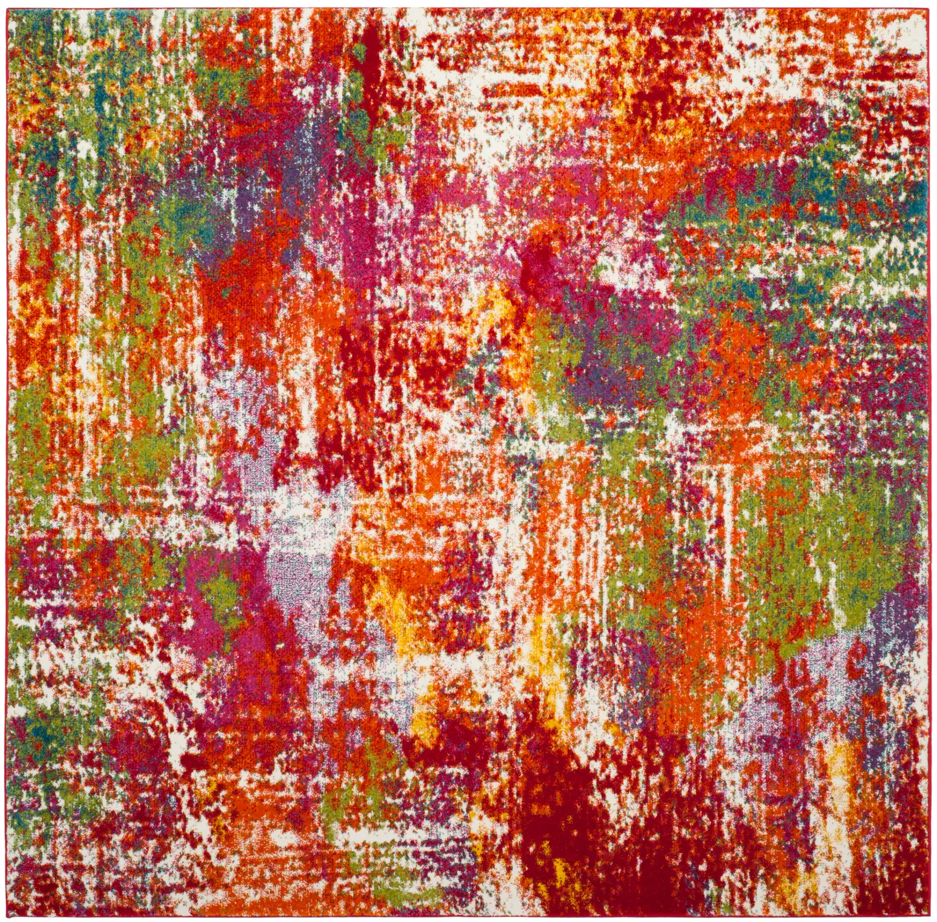Watercolor Distressed Abstract Rug
