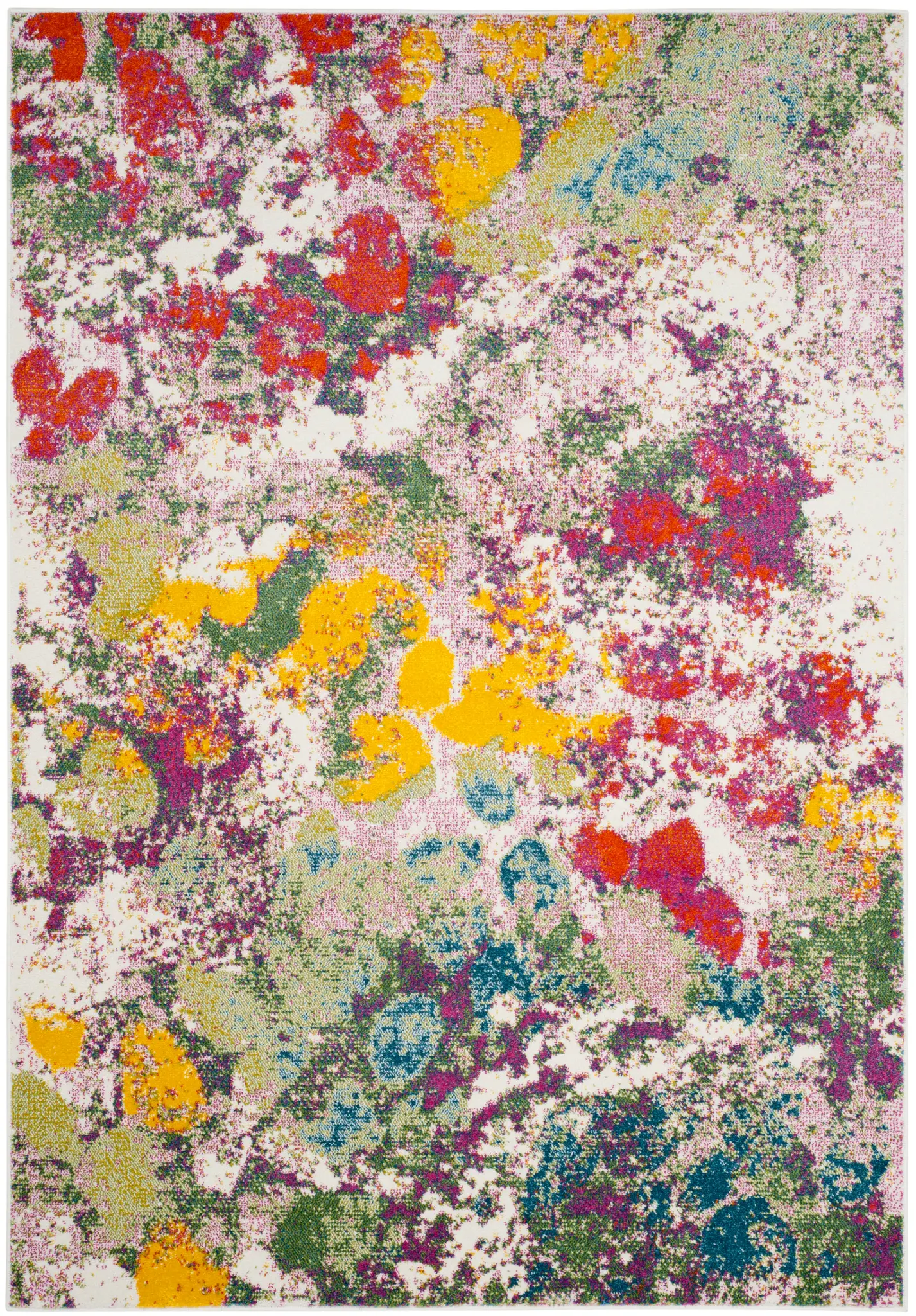 Watercolor Abstract Splatter Rug