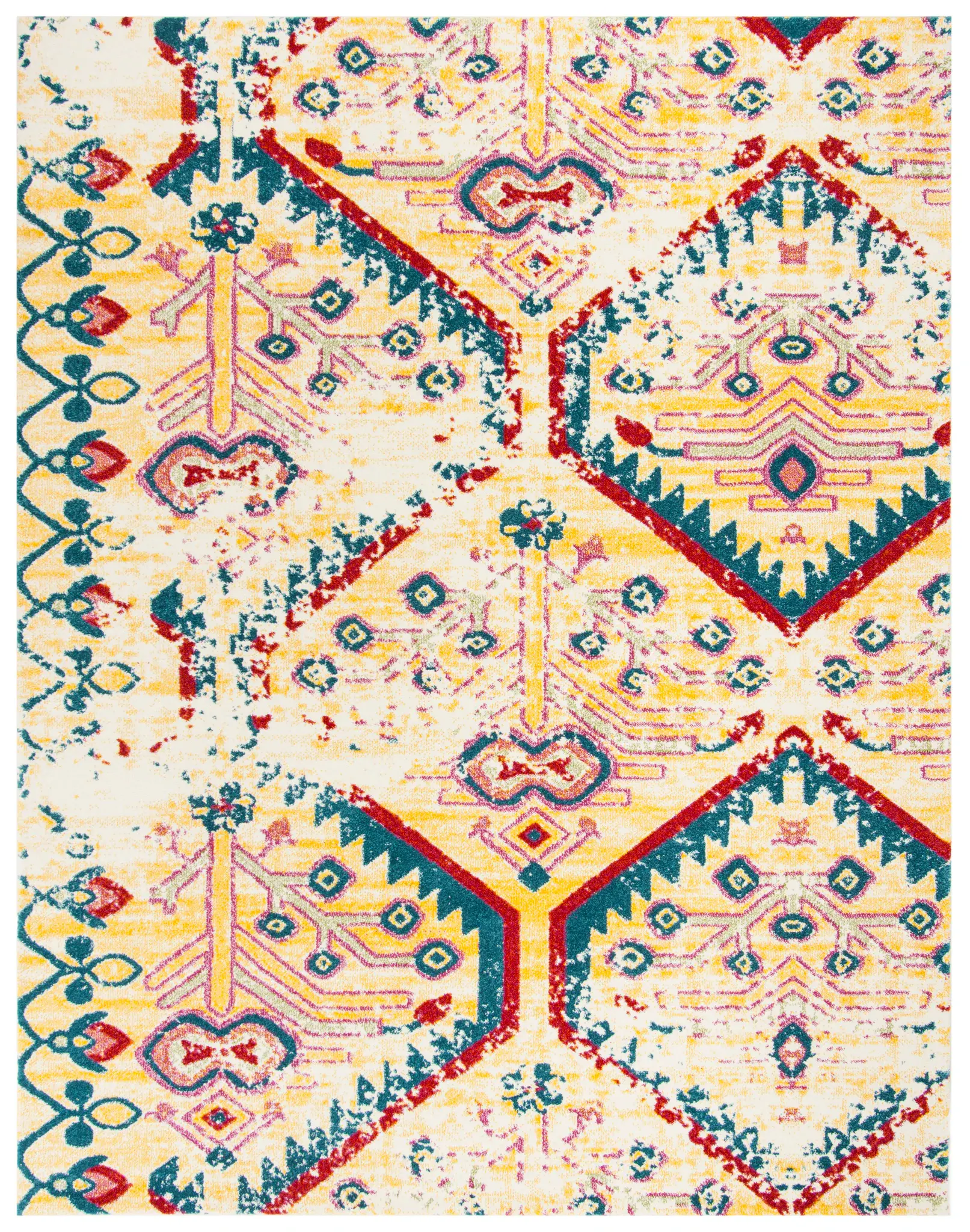 Watercolor Tribal Medallion Rug
