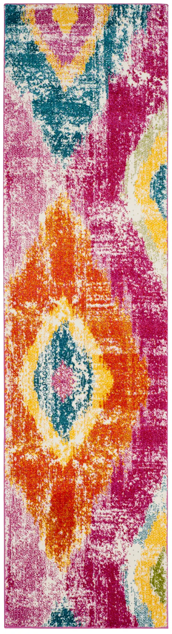 Watercolor Ikat Medallion Rug