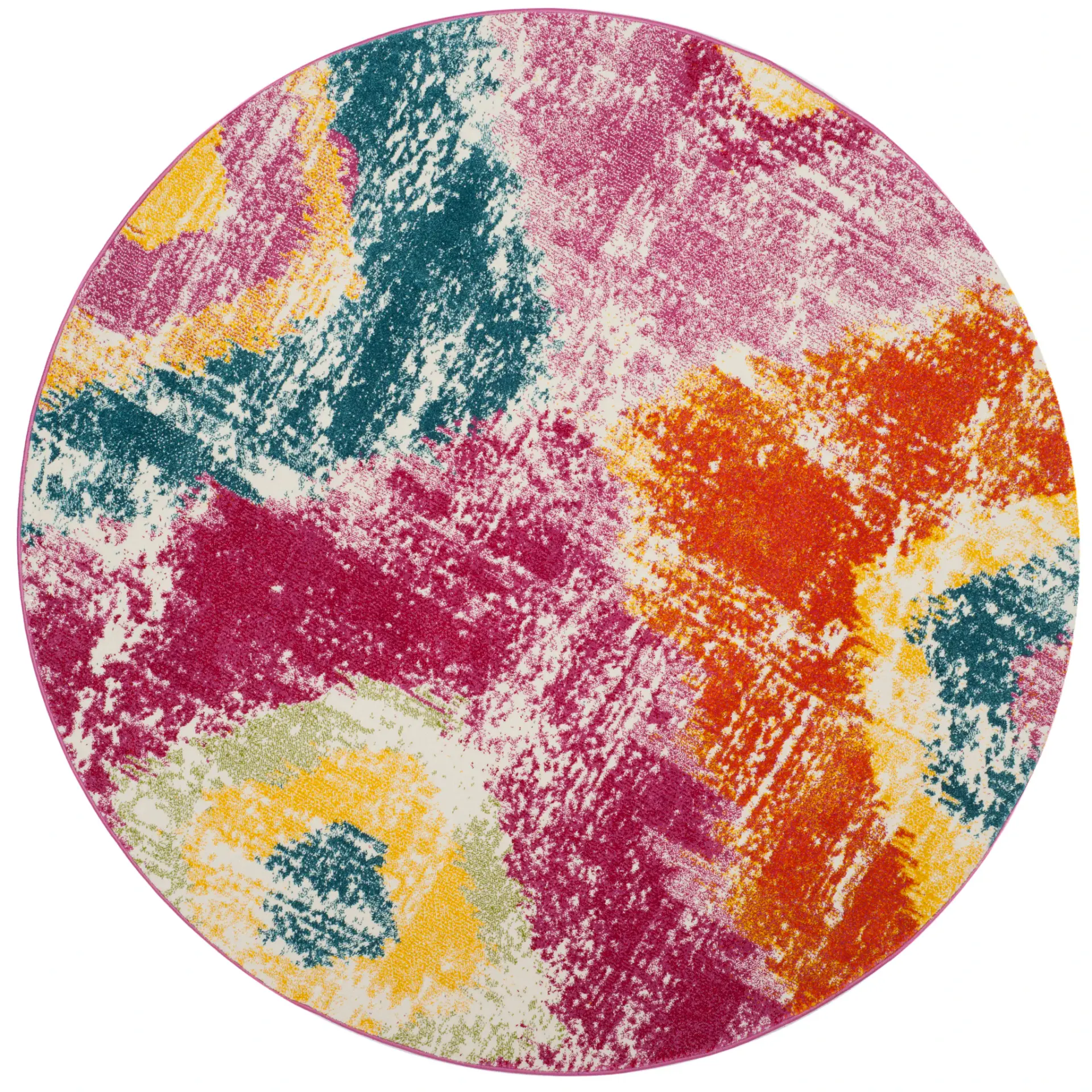 Watercolor Ikat Medallion Rug