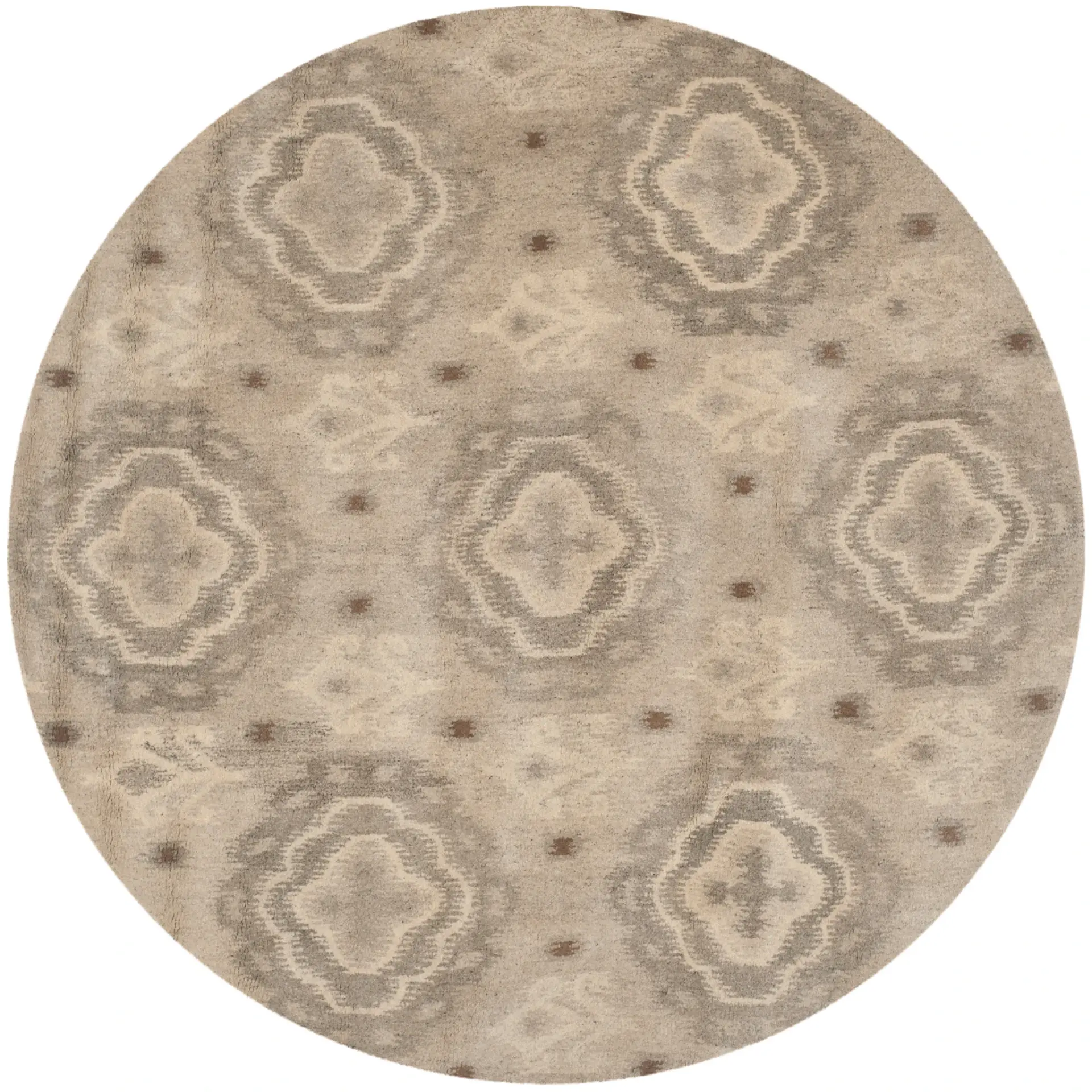 Wyndham Ikat Medallion Hand-Tufted Wool Rug