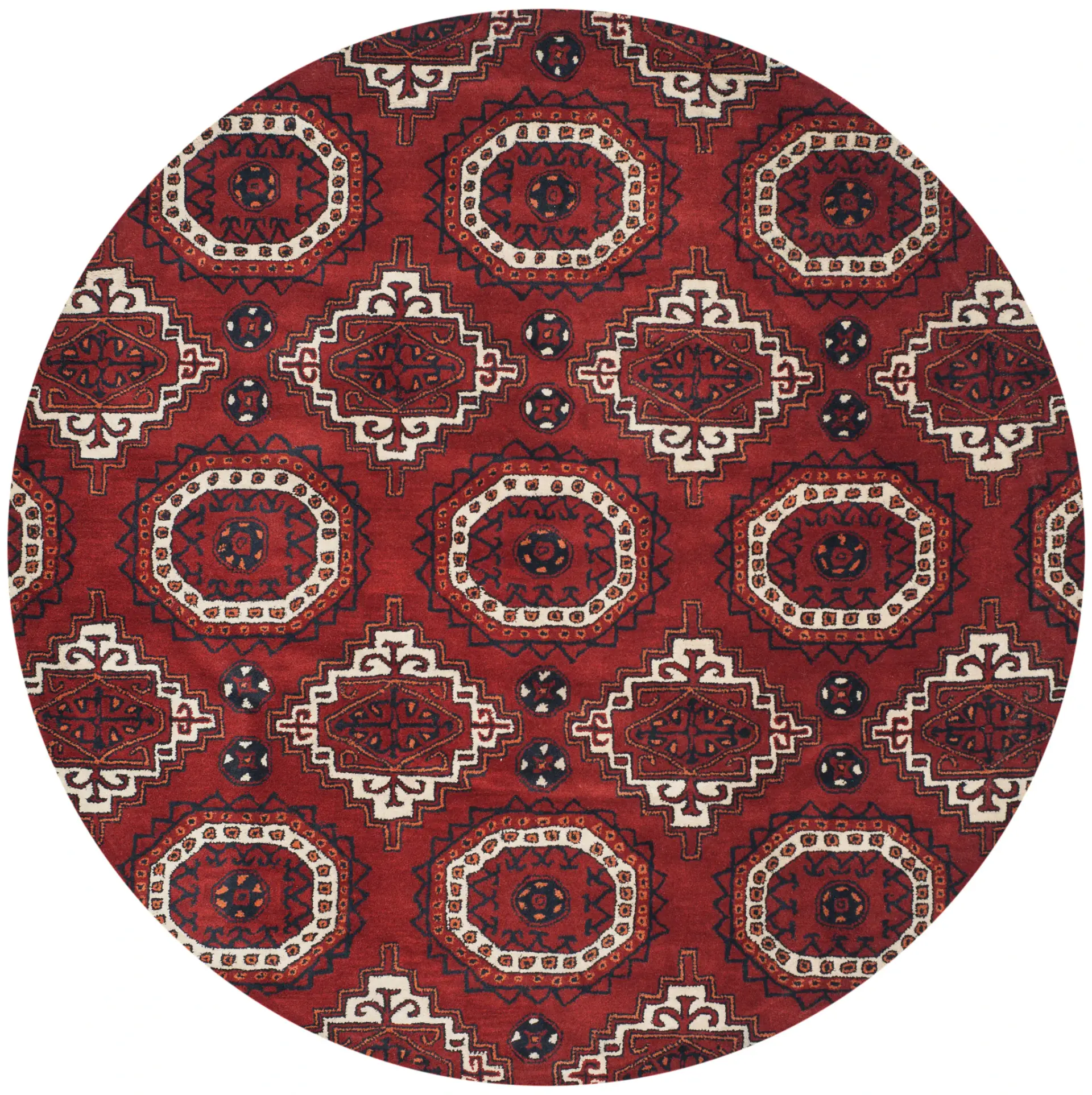 Wyndham Geometric Diamond Wool Rug
