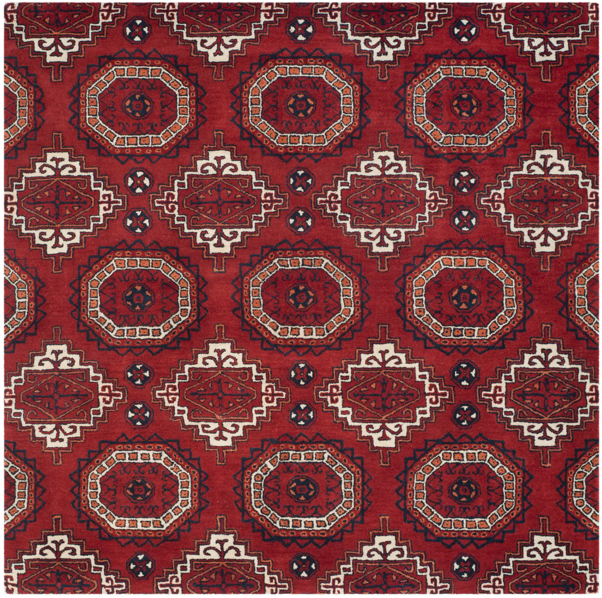 Wyndham Geometric Diamond Wool Rug