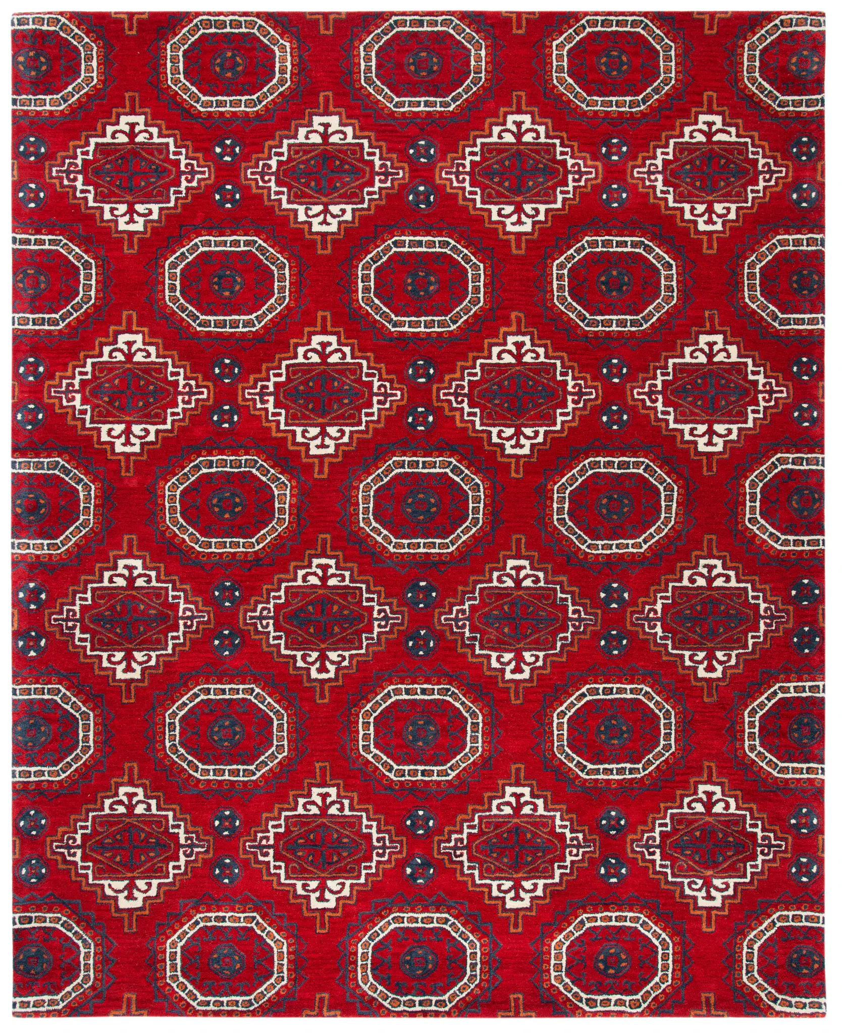 Wyndham Geometric Diamond Wool Rug