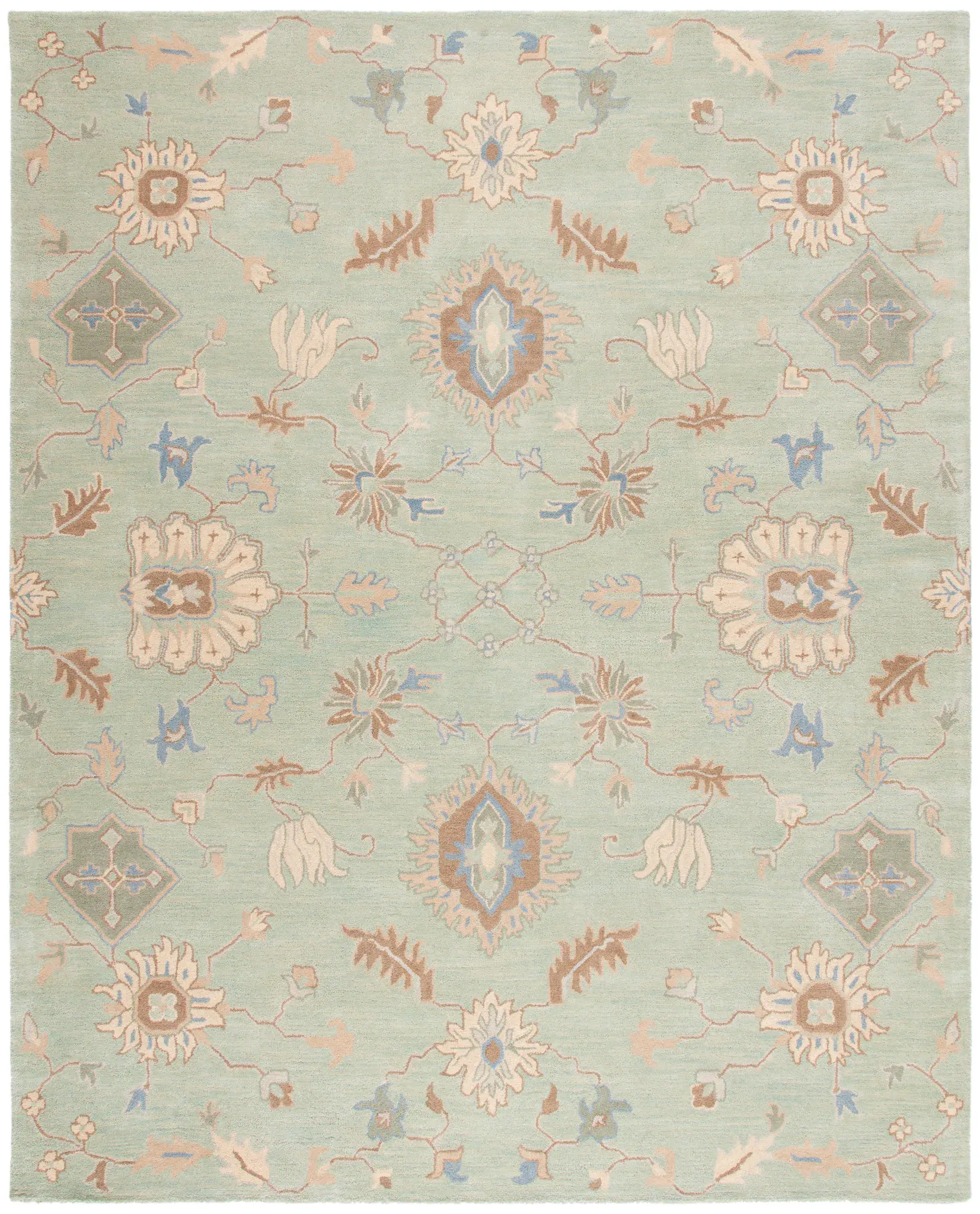 Wyndham Allover Botanical Wool Rug