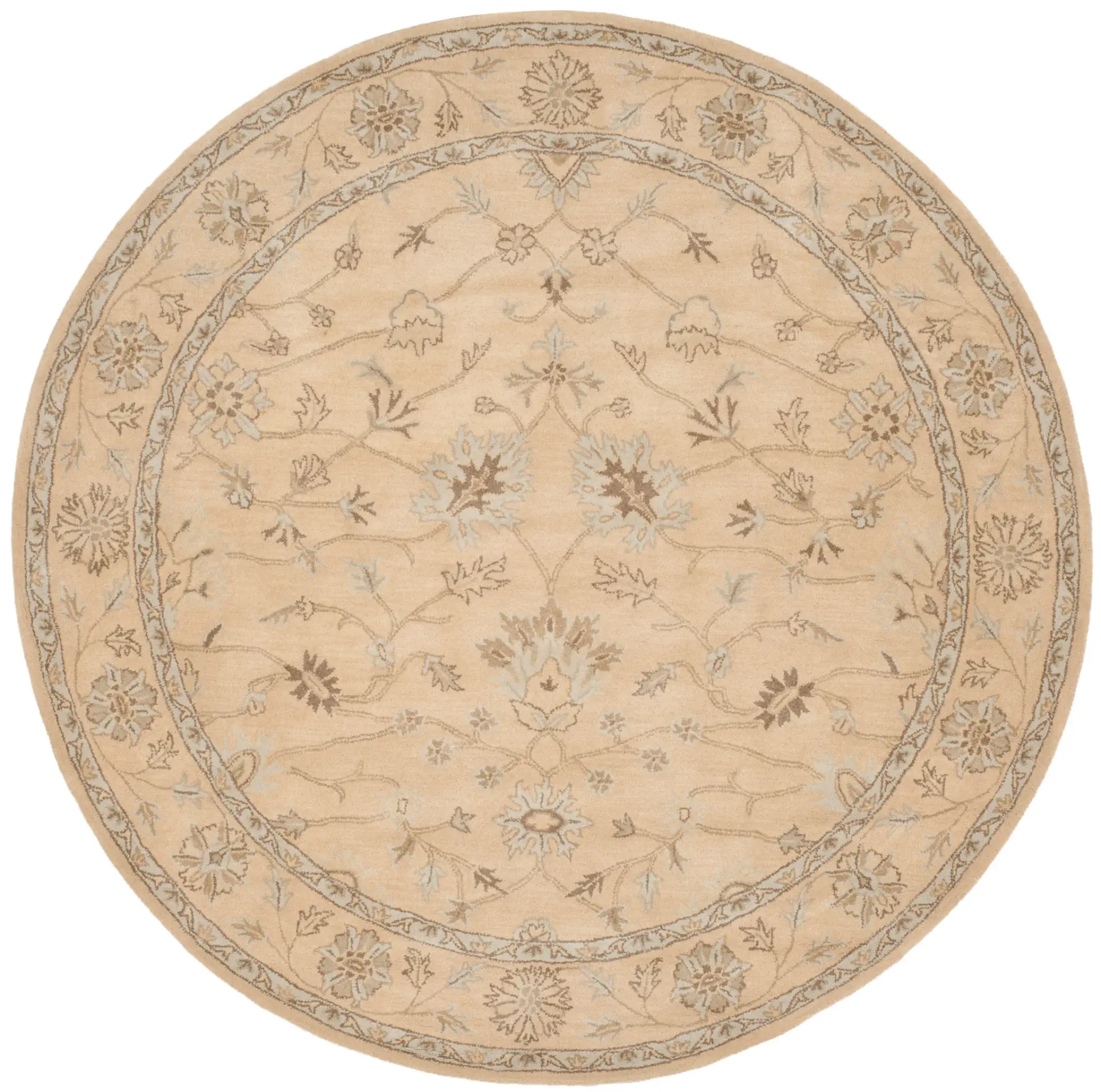 Wyndham Floral Border Wool Rug