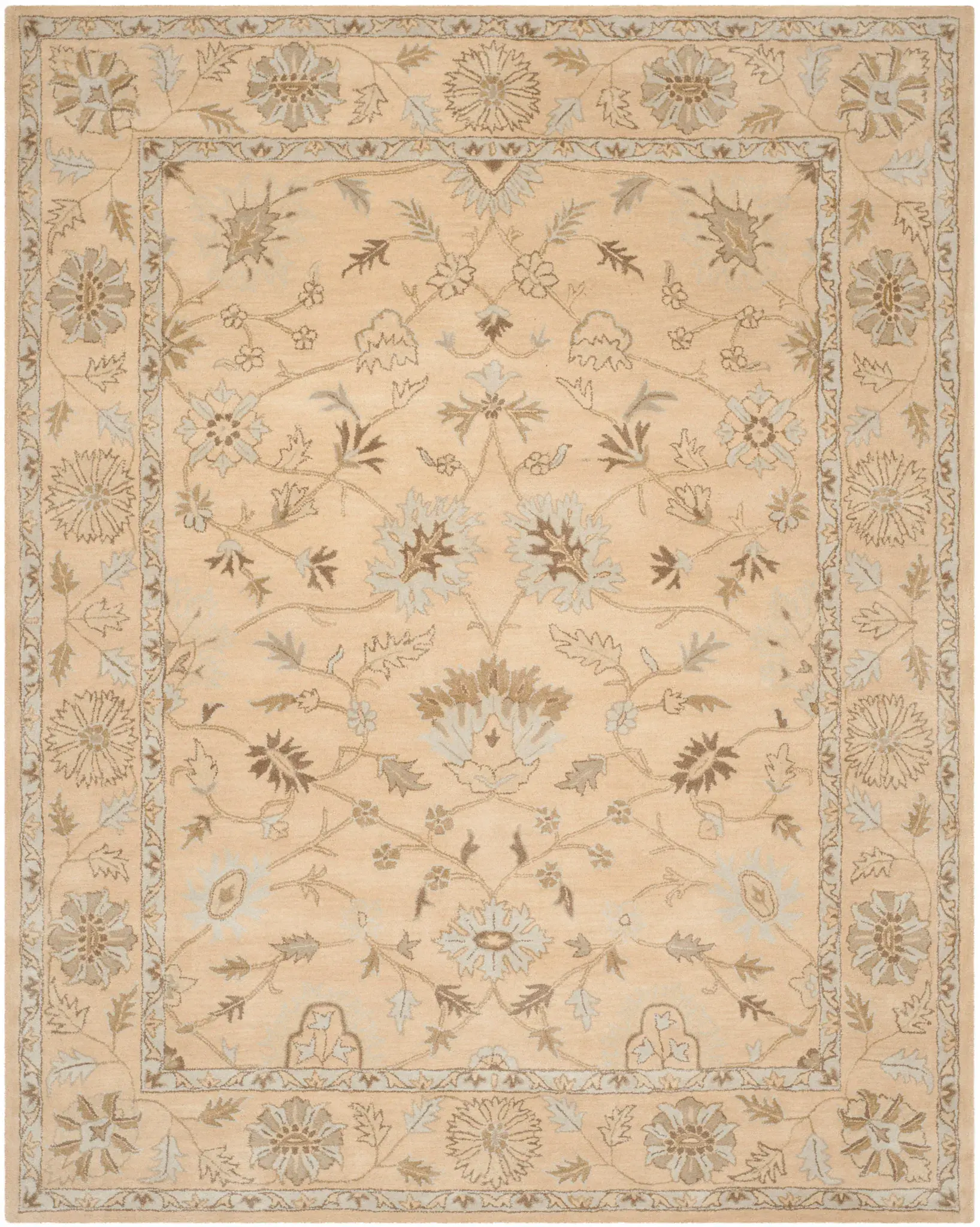 Wyndham Floral Border Wool Rug