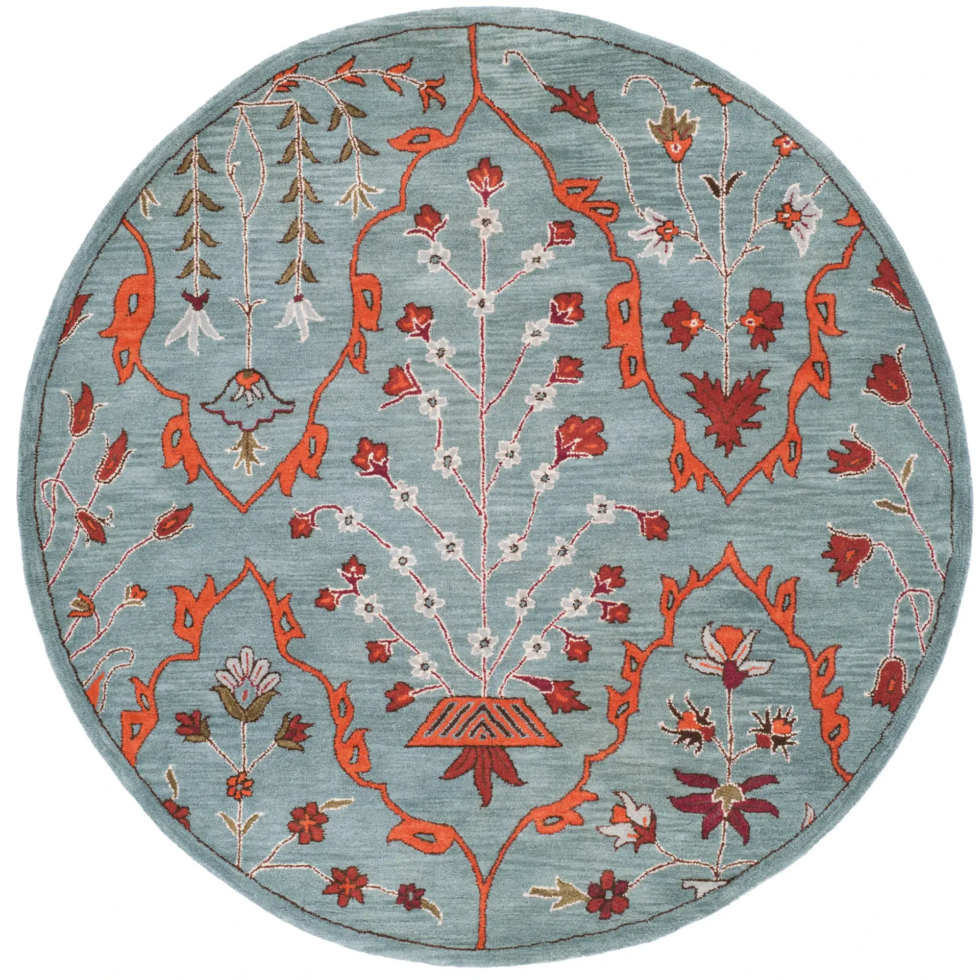 Wyndham Botanical Lattice Wool Rug