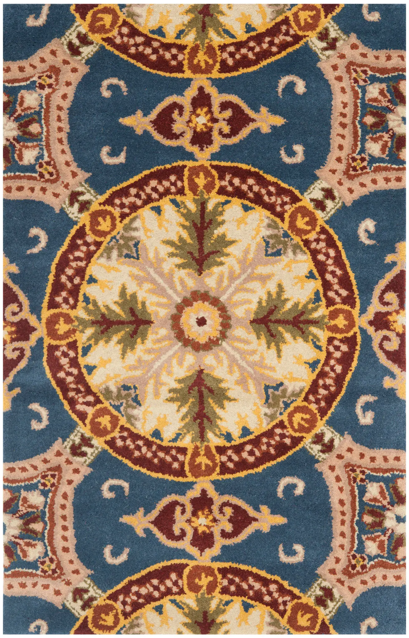 Wyndham Medallion Grid Hand-Tufted Wool Rug