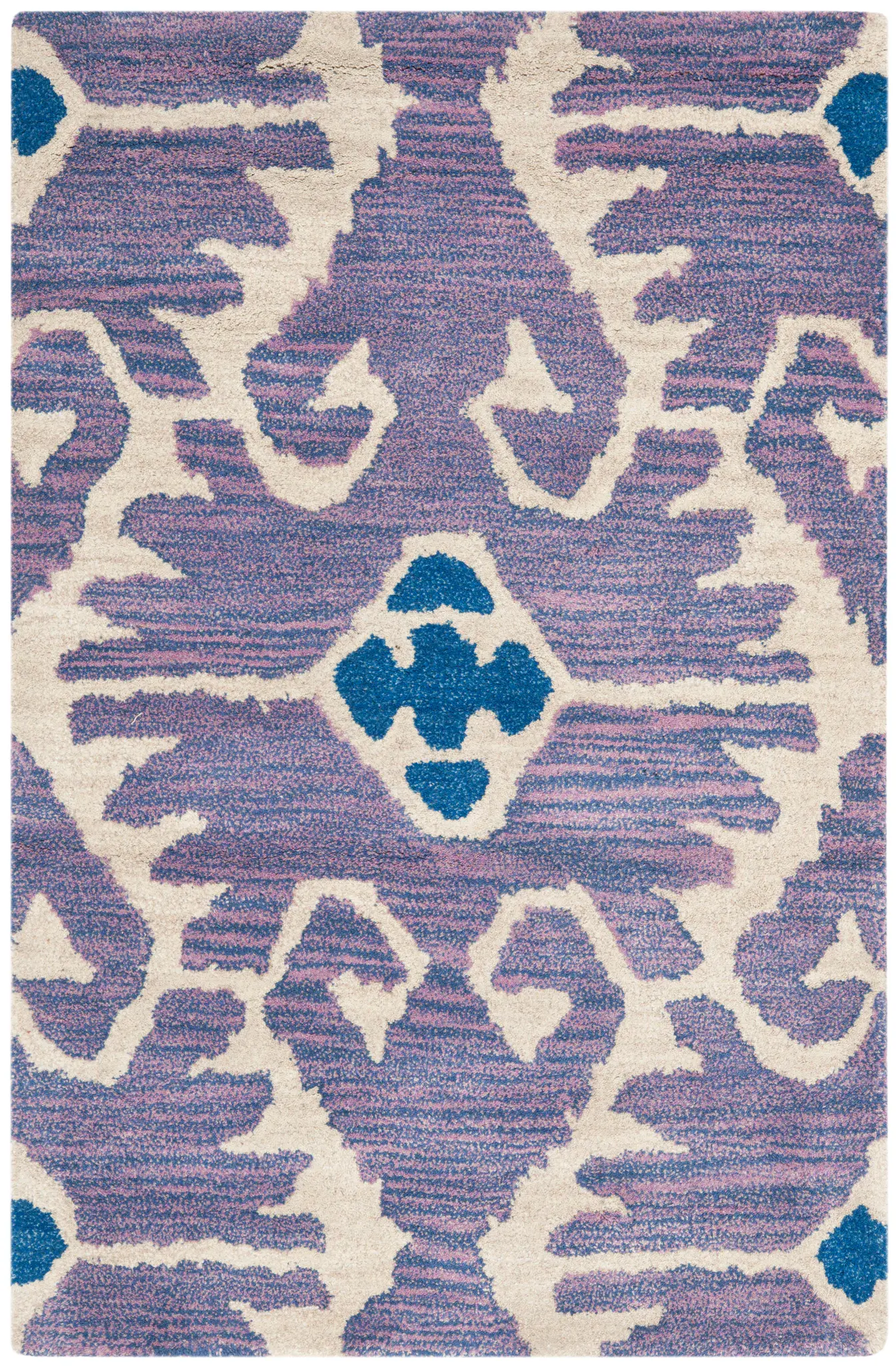Wyndham Ikat Lattice Hand-Tufted Wool Rug