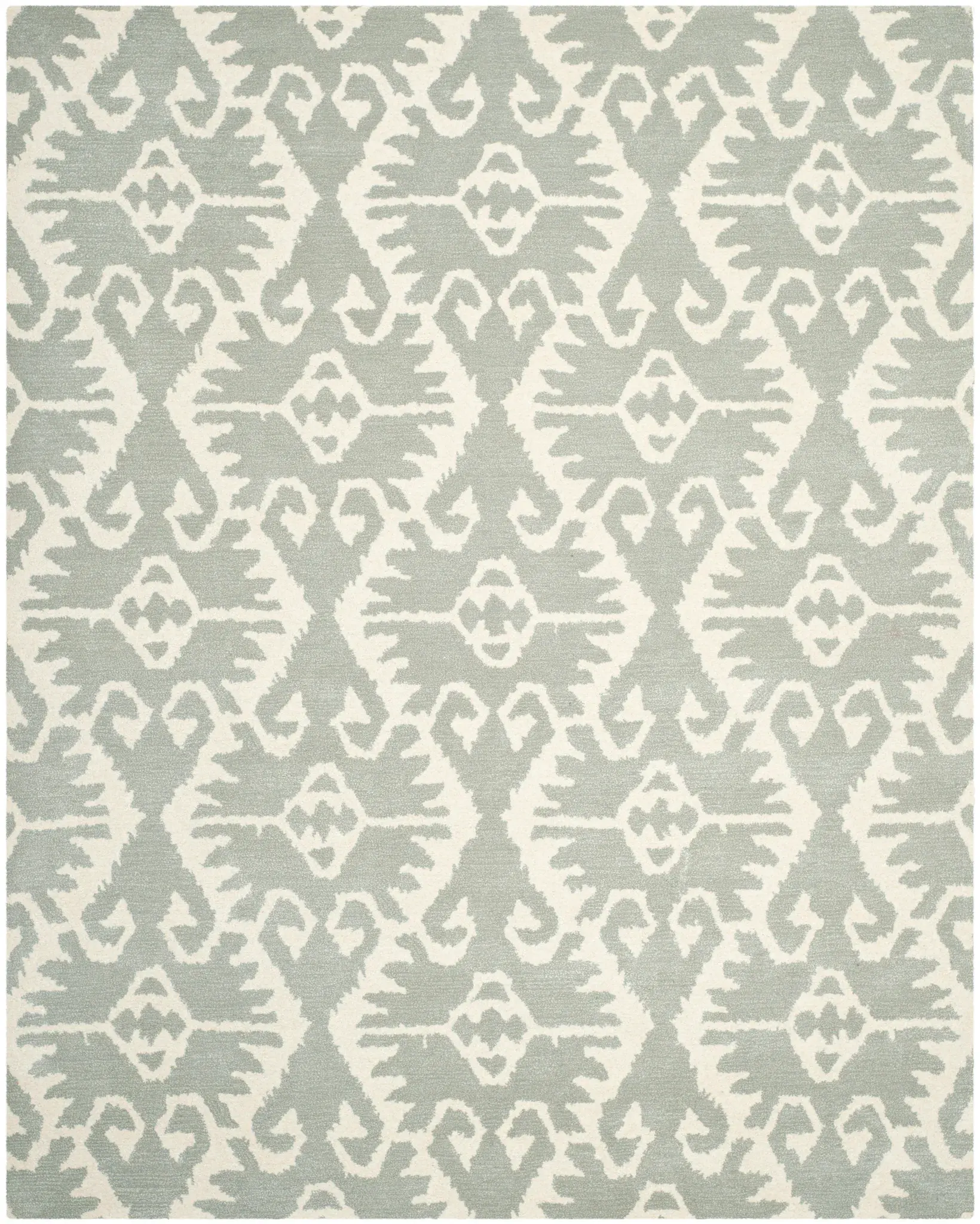 Wyndham Ikat Lattice Hand-Tufted Wool Rug
