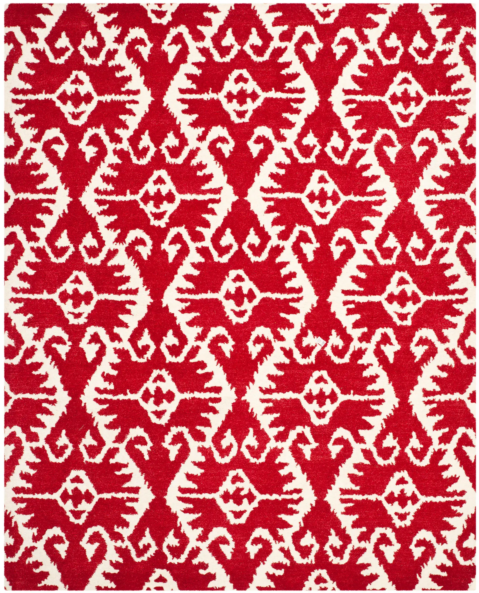 Wyndham Ikat Lattice Hand-Tufted Wool Rug
