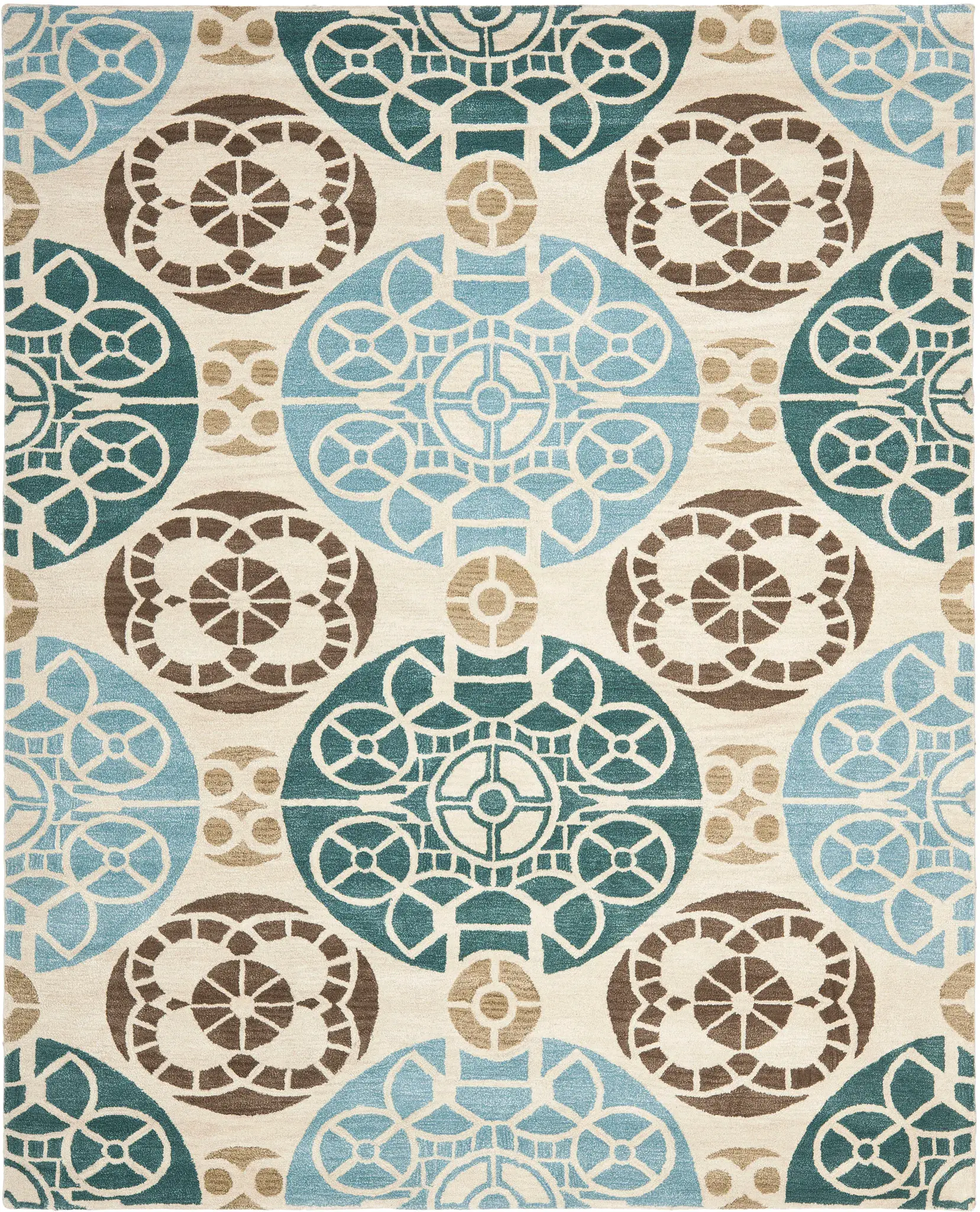 Wyndham Circular Medallion Hand-Tufted Rug