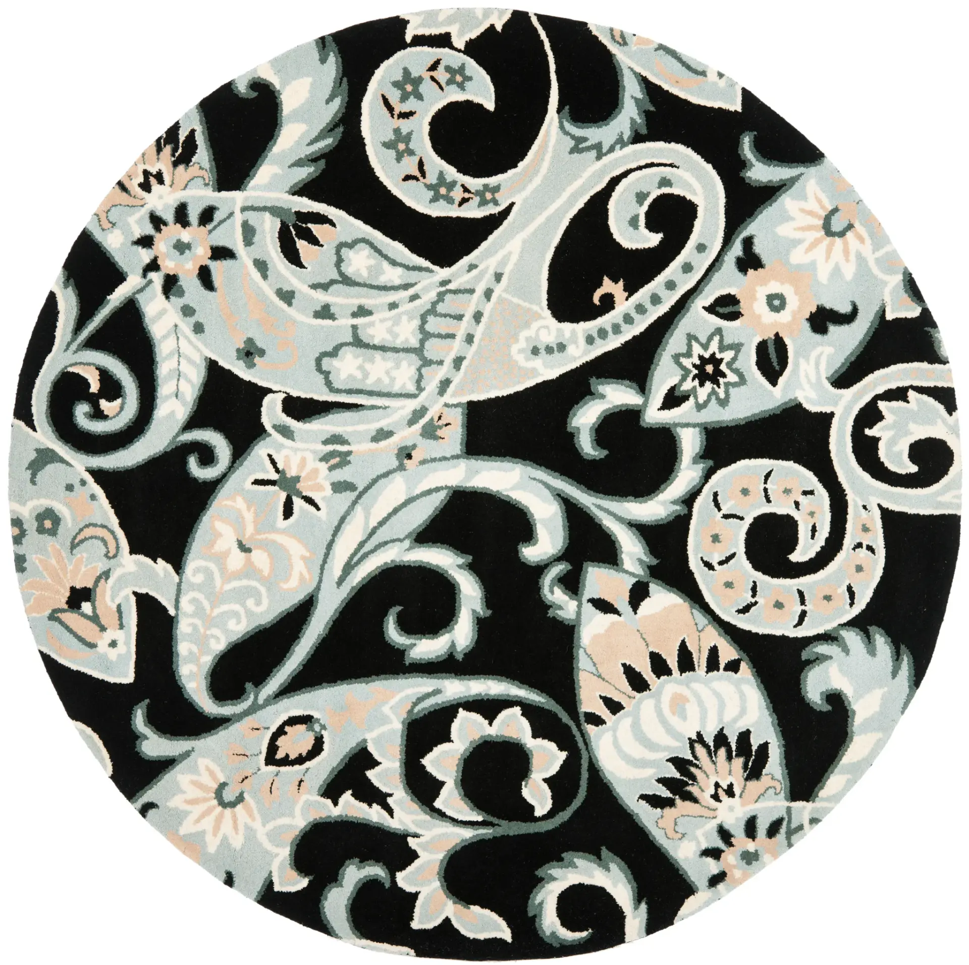 Wyndham Paisley Hand-Tufted Wool Rug