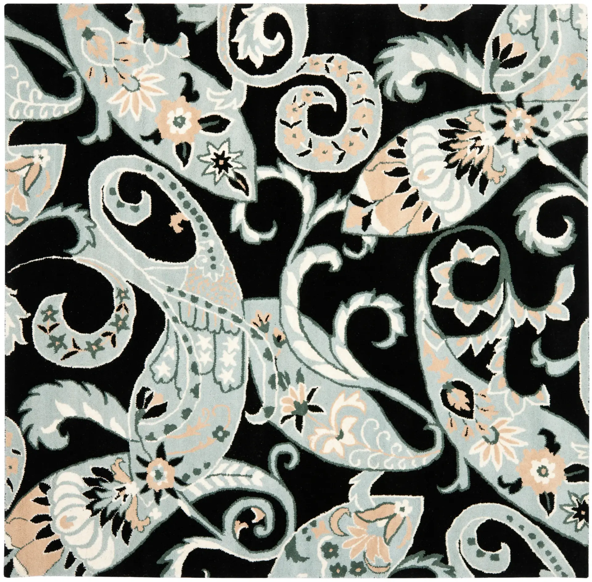 Wyndham Paisley Hand-Tufted Wool Rug