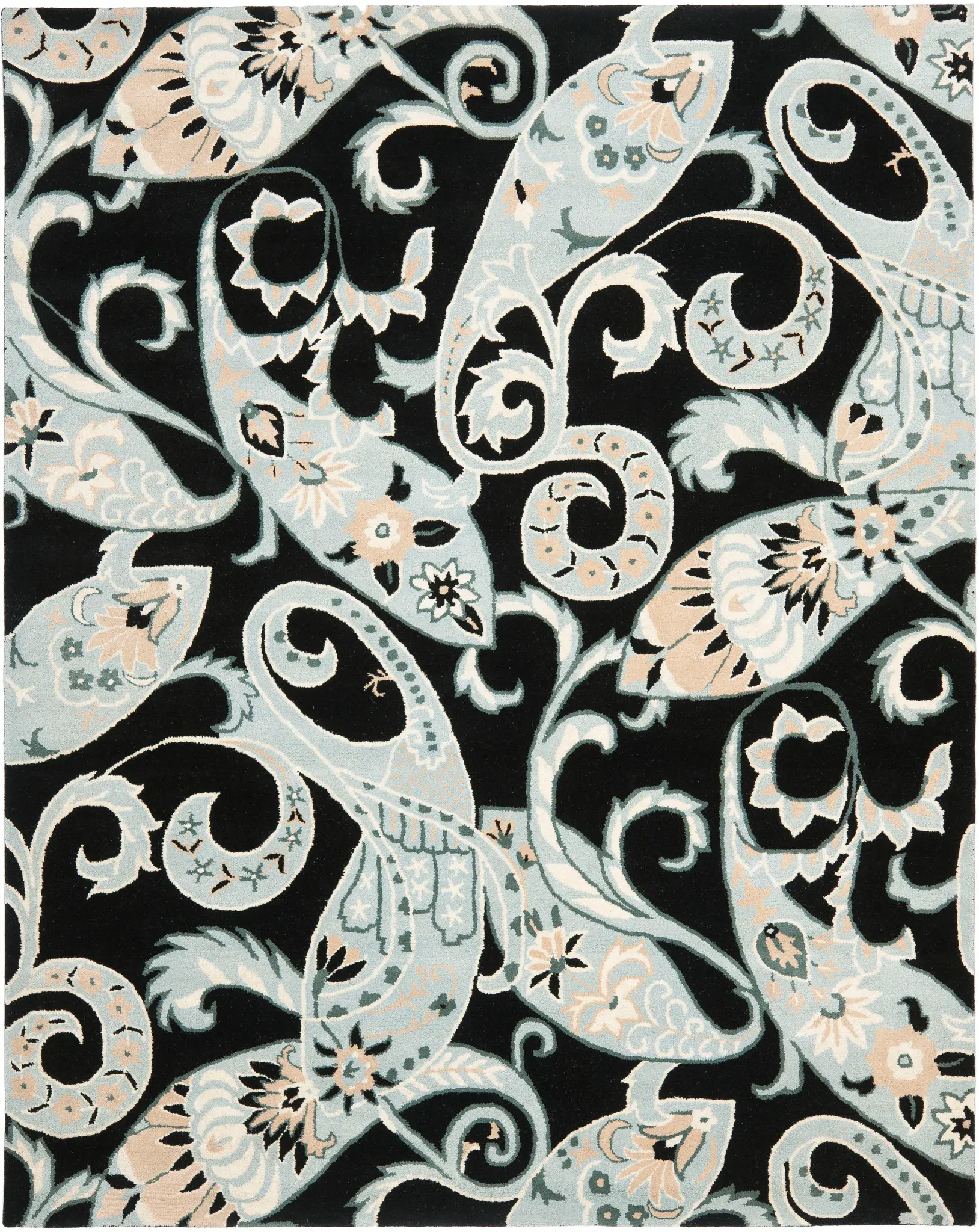 Wyndham Paisley Hand-Tufted Wool Rug