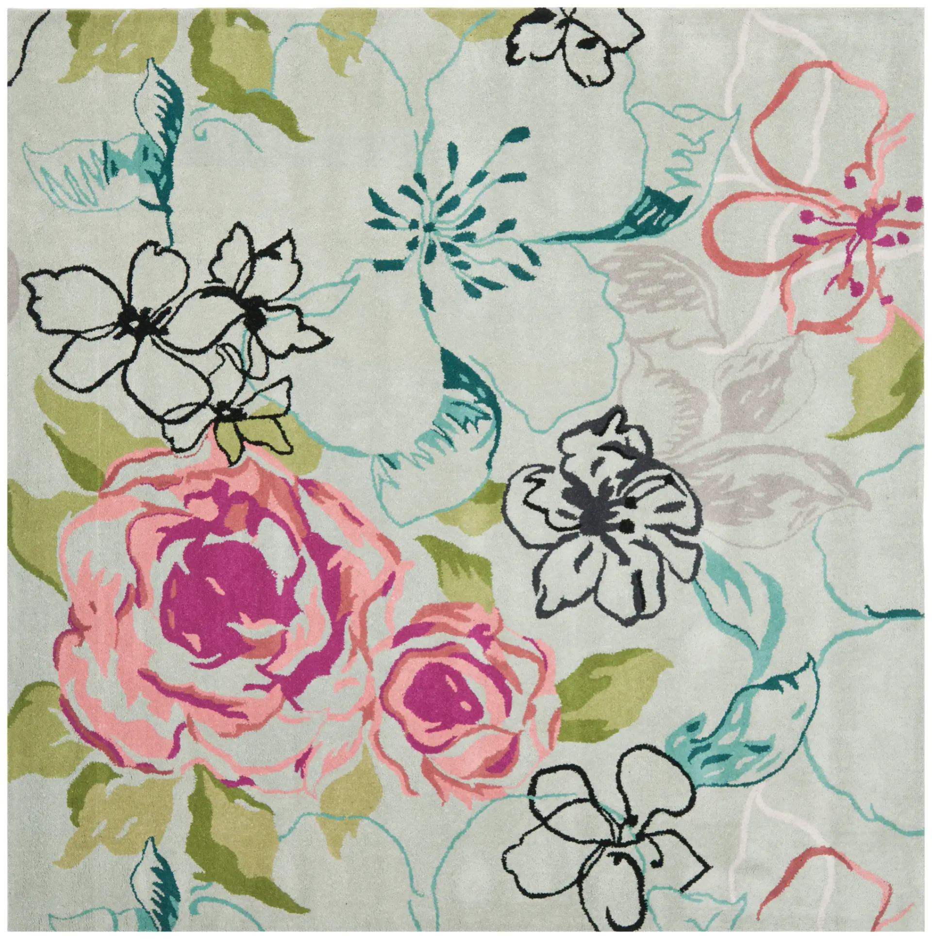 Wyndham Sharon Rose Hand-Tufted Wool Rug