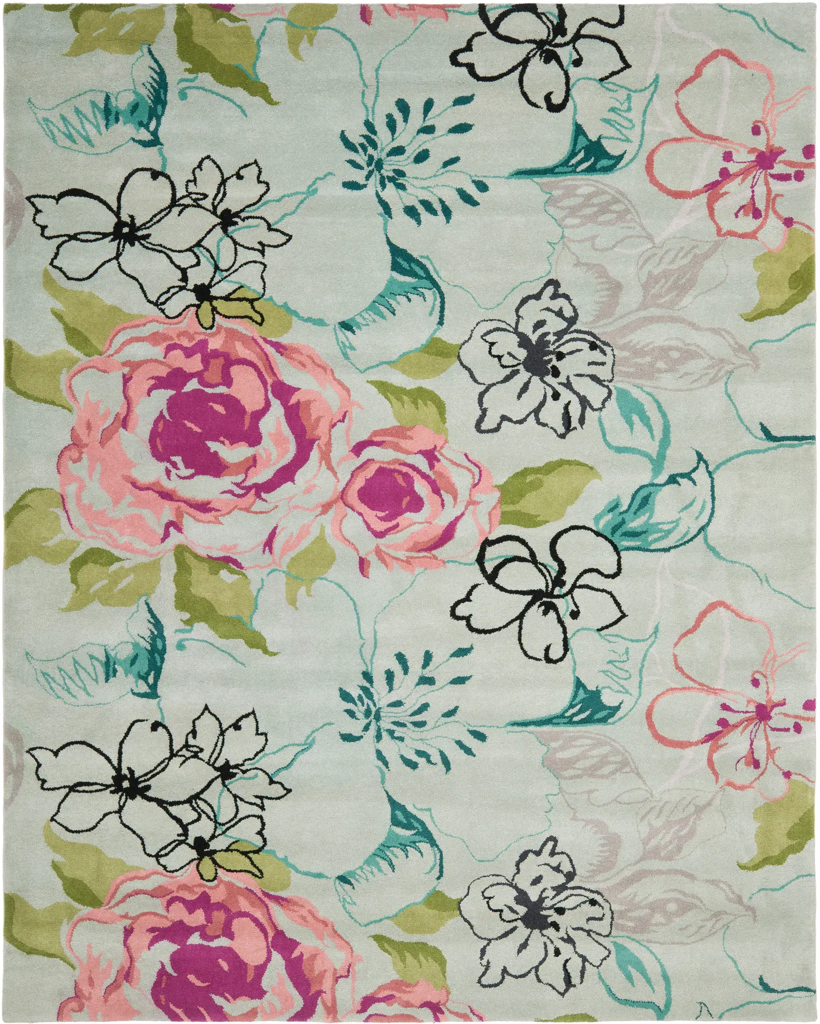 Wyndham Sharon Rose Hand-Tufted Wool Rug