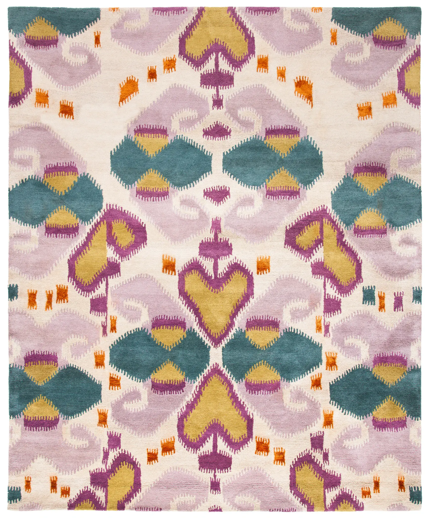 Wyndham Ikat Medallion Wool Rug