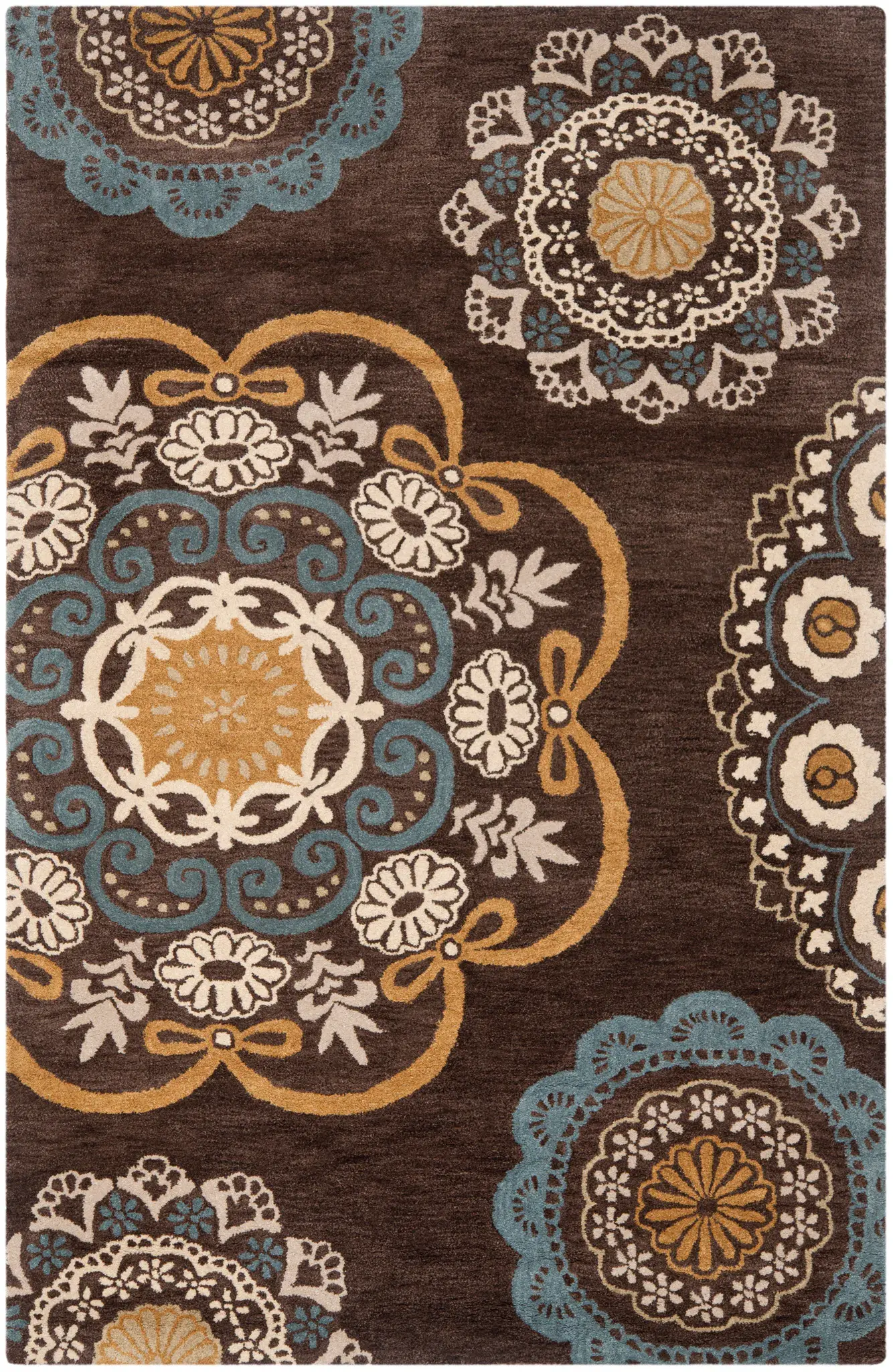 Wyndham Medallion Hand-Tufted Wool Rug