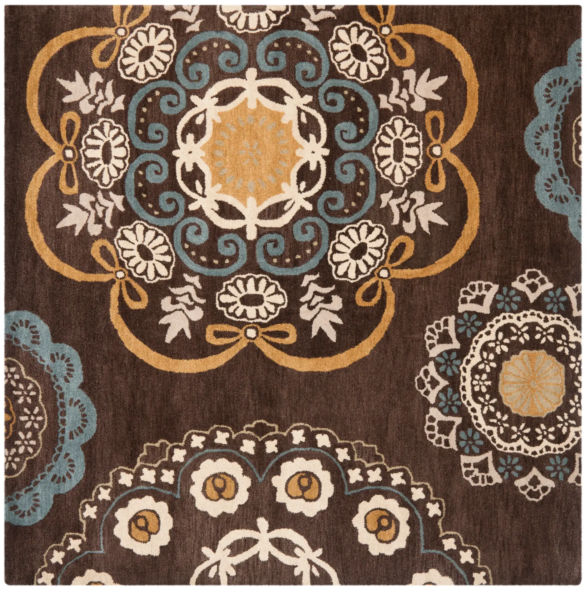 Wyndham Medallion Hand-Tufted Wool Rug
