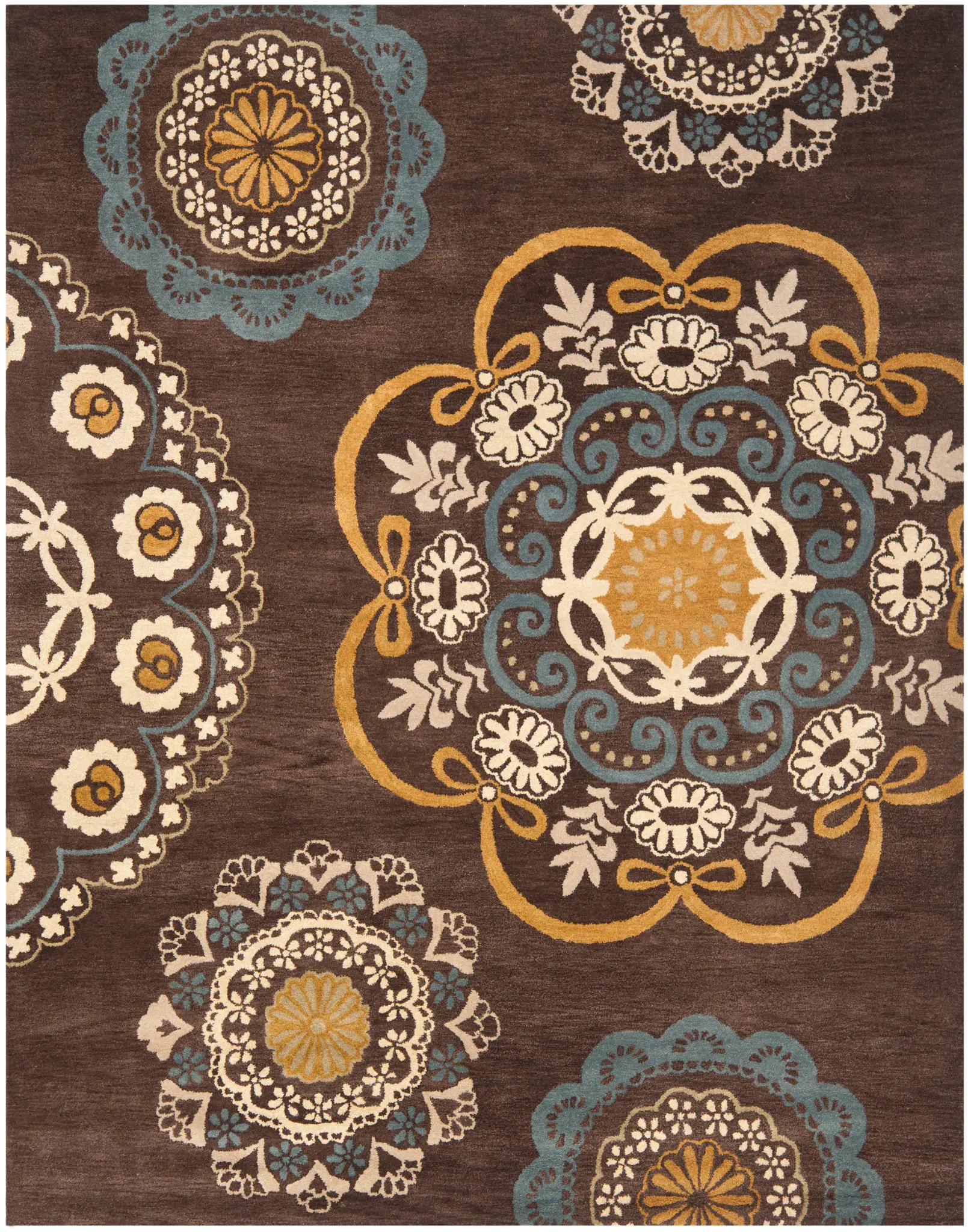 Wyndham Medallion Hand-Tufted Wool Rug