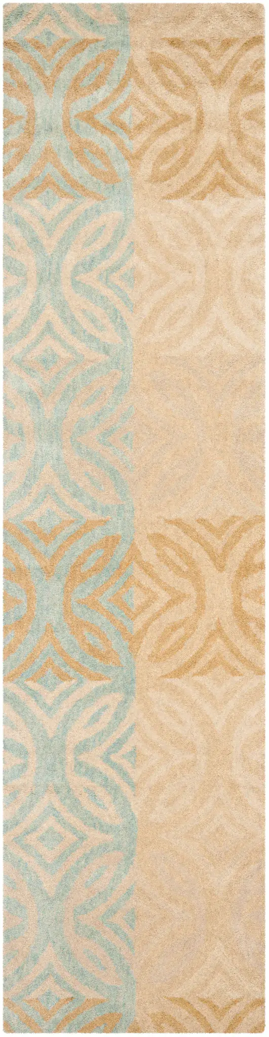 Wyndham Banded Trellis Hand-Tufted Wool Rug