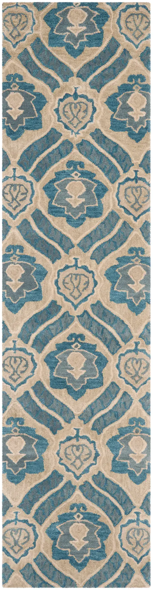 Wyndham Ogee Medallion Hand-Tufted Wool Rug