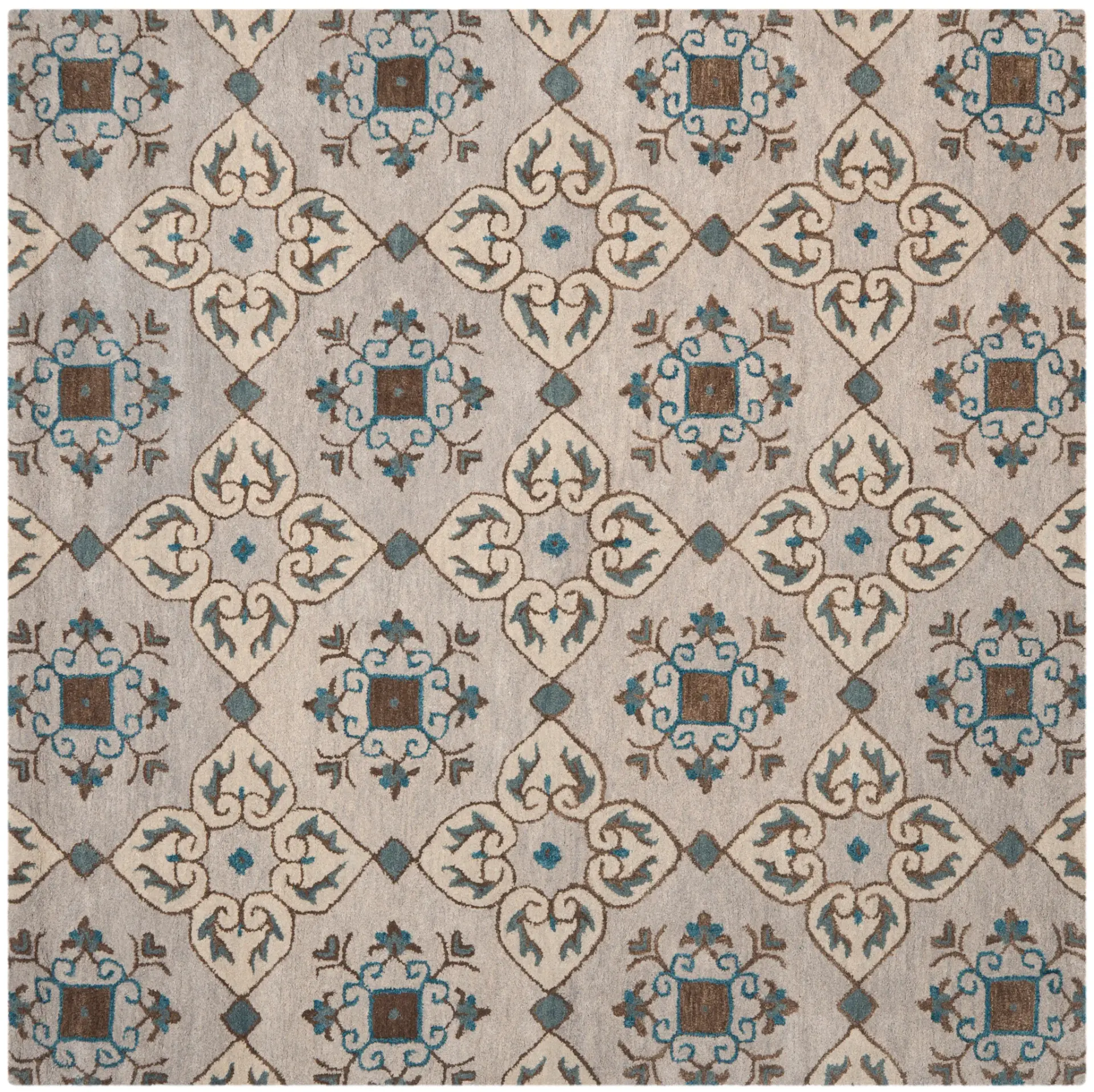 Wyndham Clover Trellis Hand-Tufted Wool Rug