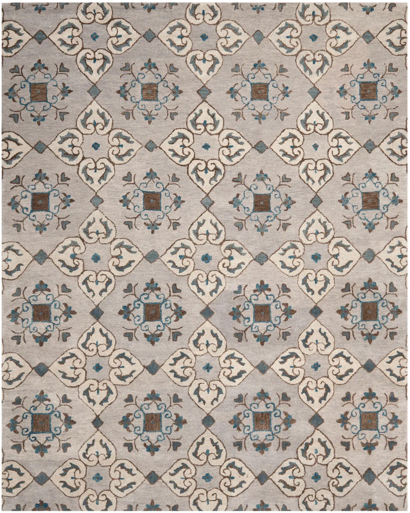 Wyndham Clover Trellis Hand-Tufted Wool Rug