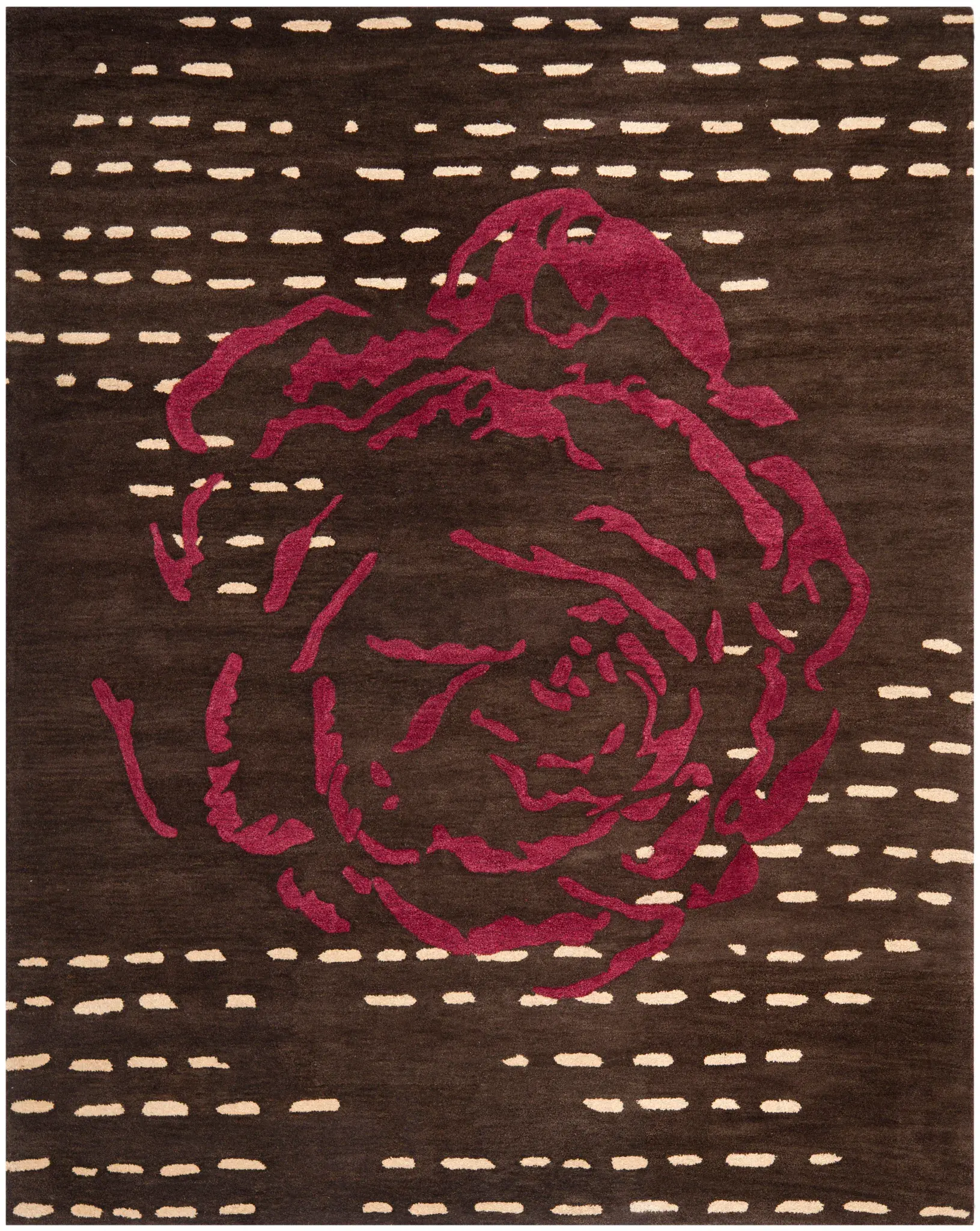 Wyndham Abstract Floral Hand-Tufted Wool Rug