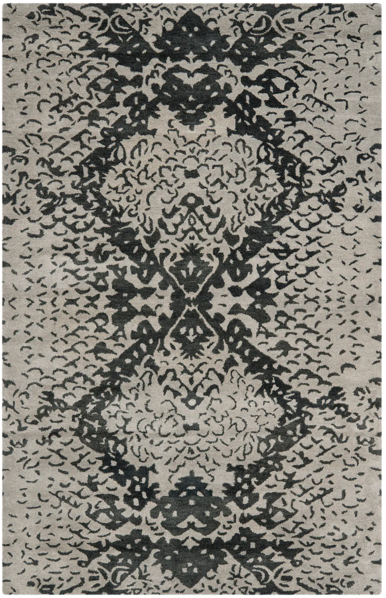 Wyndham Abstract Medallion Hand-Tufted Wool Rug