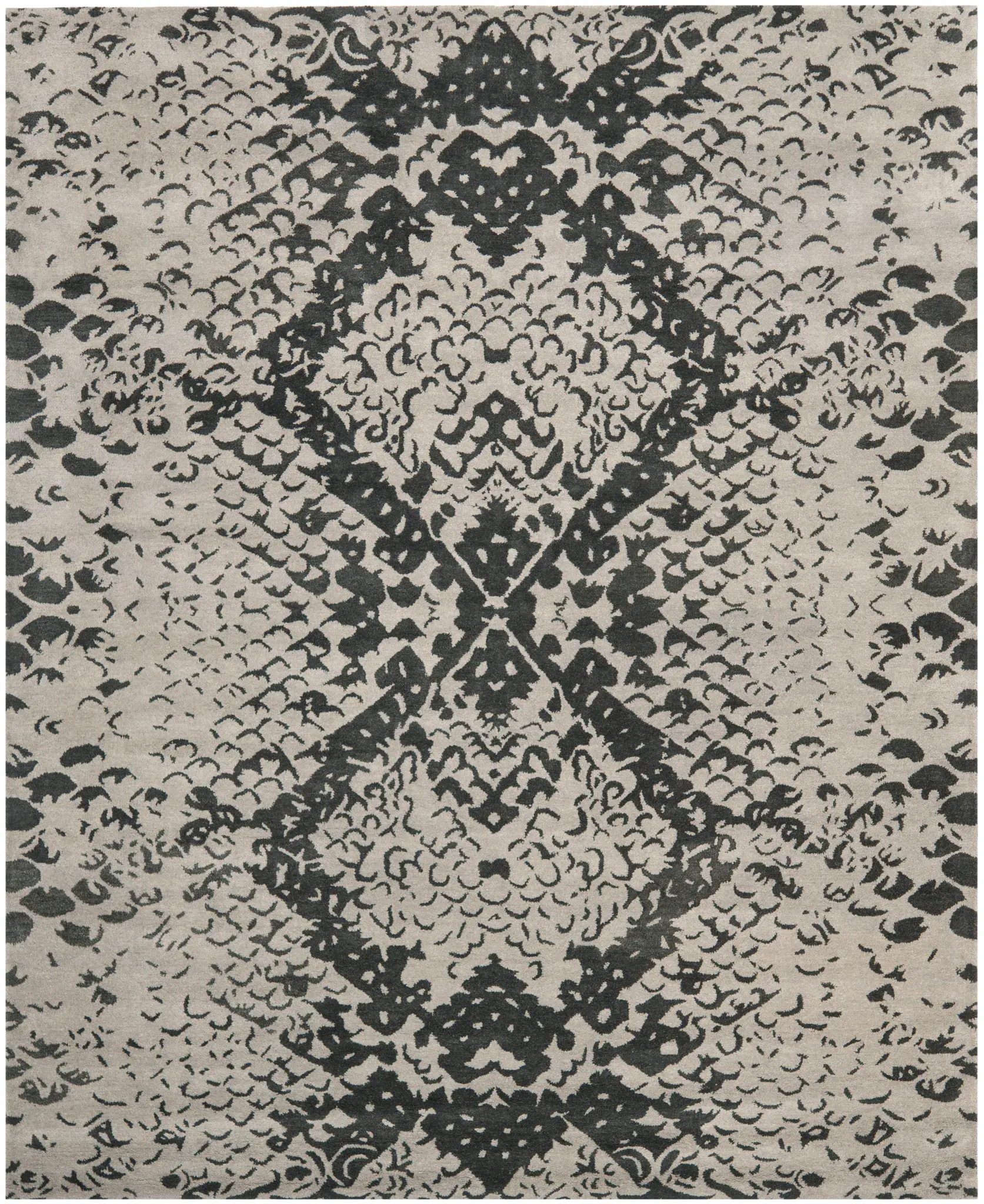Wyndham Abstract Medallion Hand-Tufted Wool Rug